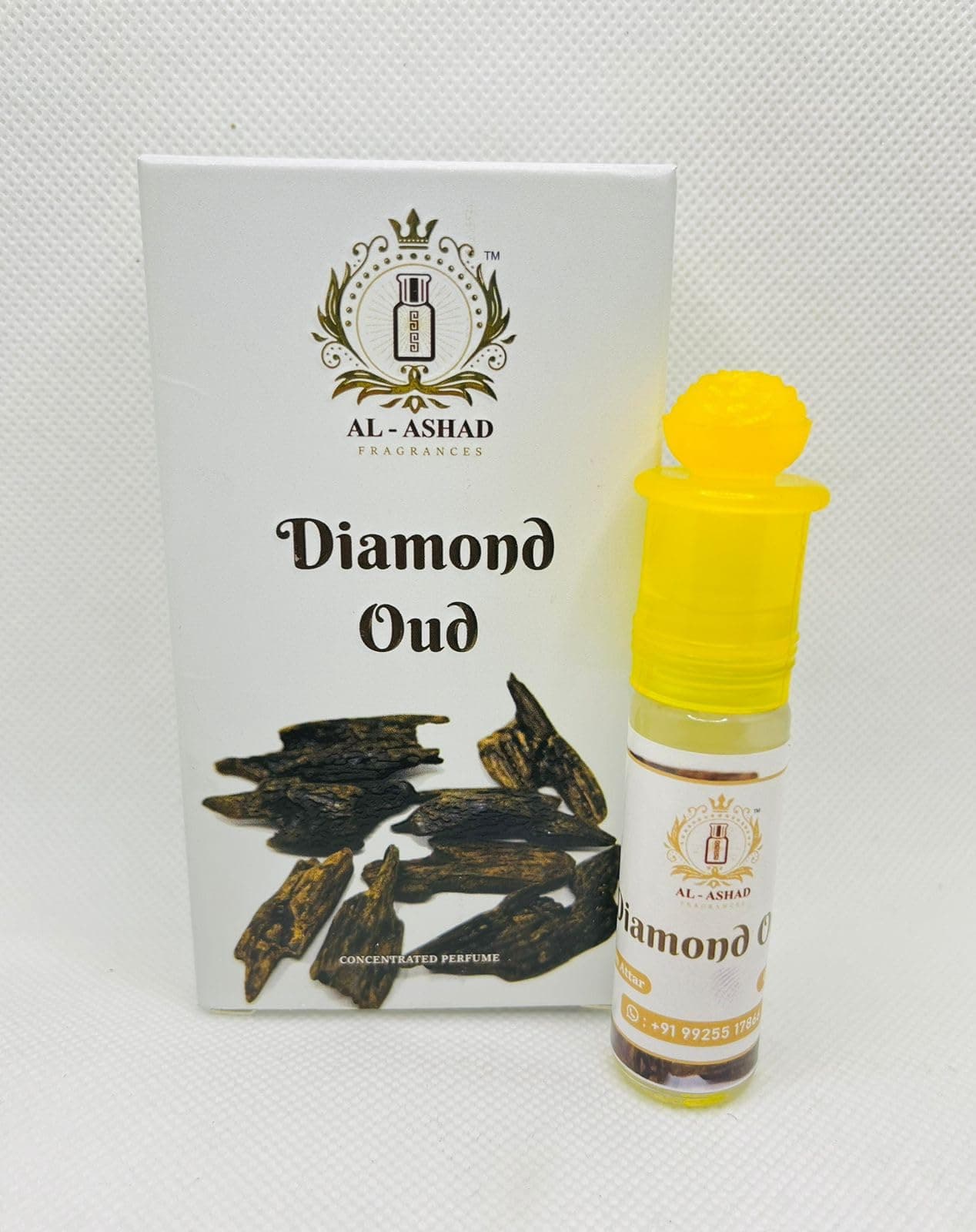 AL ASHAD DIAMOND OUD Attar Alcohol Free 6 ML Roll On Attar