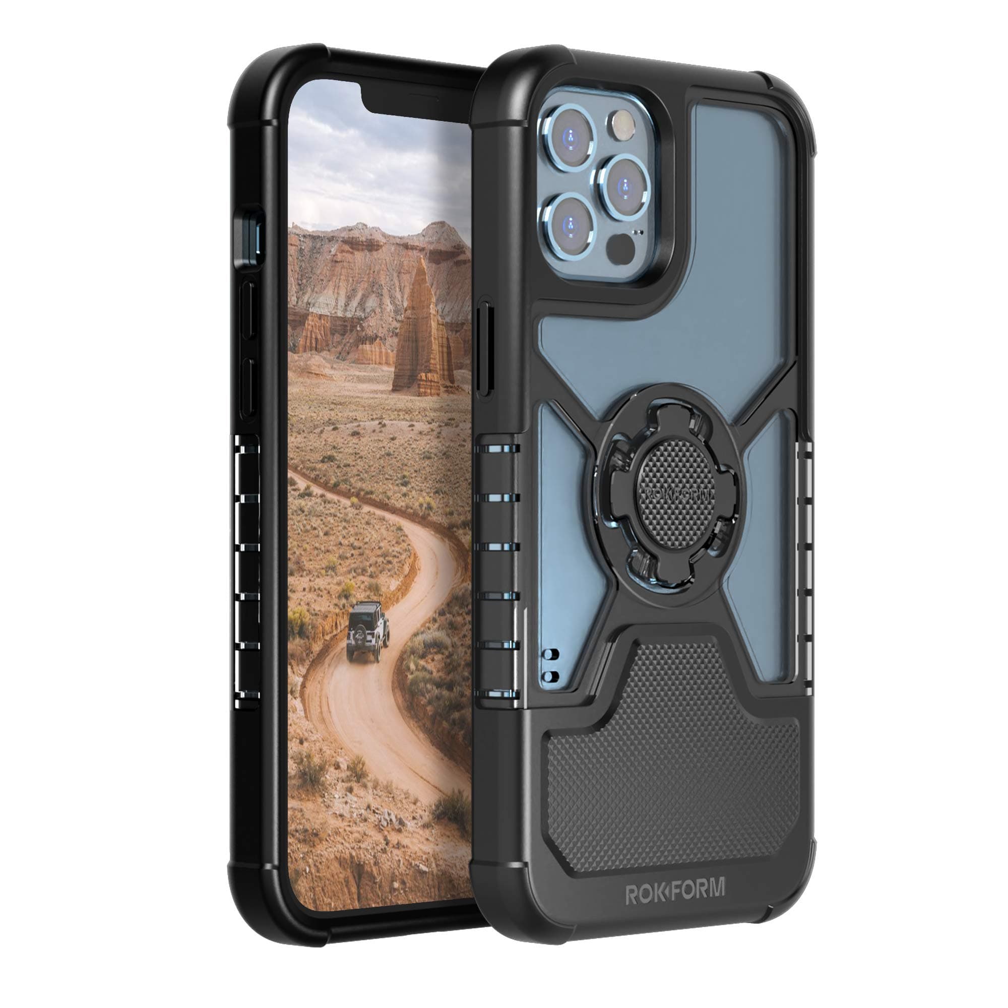 iPhone 12 Pro Max Case, Crystal Series, Slim Magnetic, Clear Apple Case, iPhone Cover with RokLock Twist Lock, Dual Magnet, Drop Tested Armor (Clear)