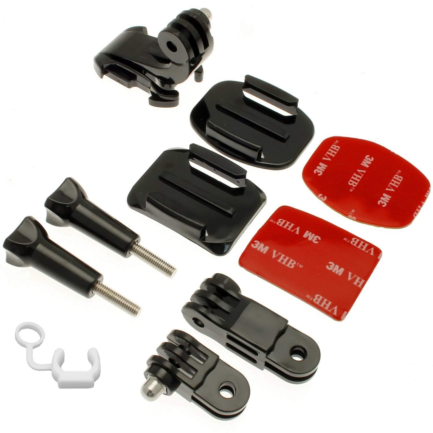 yantralay J-Hook Front & Side Helmet Mount for Hero 13/12/11/10/9/8/7/6/5,DJI OSMO Action 3 & 4,SJCAM,Eken - Compact Design - Filmmaking Accessory - 9-Piece Set