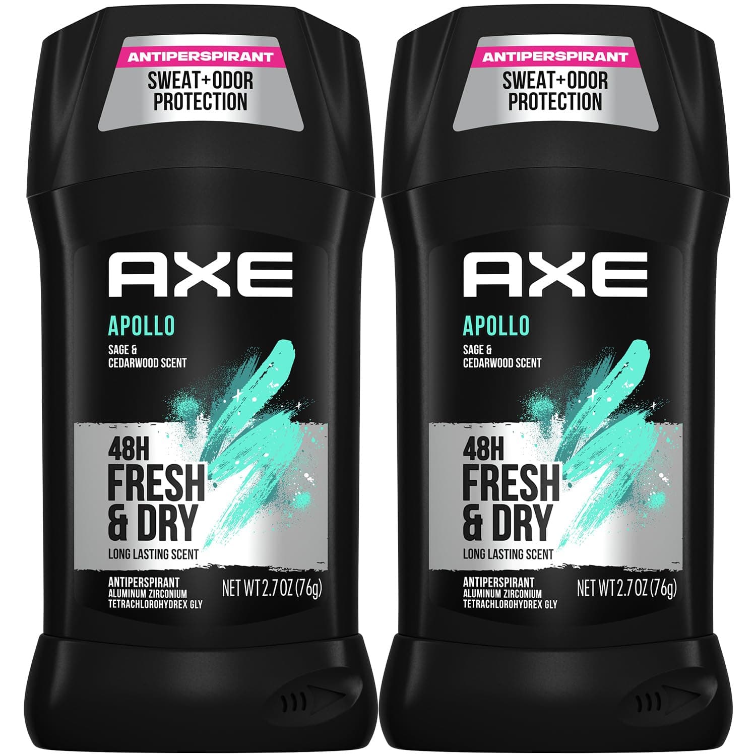 Axe Dry Anti-perspirant, Invisible Solid, Apollo, 2.7 Oz. (Pack of 2)