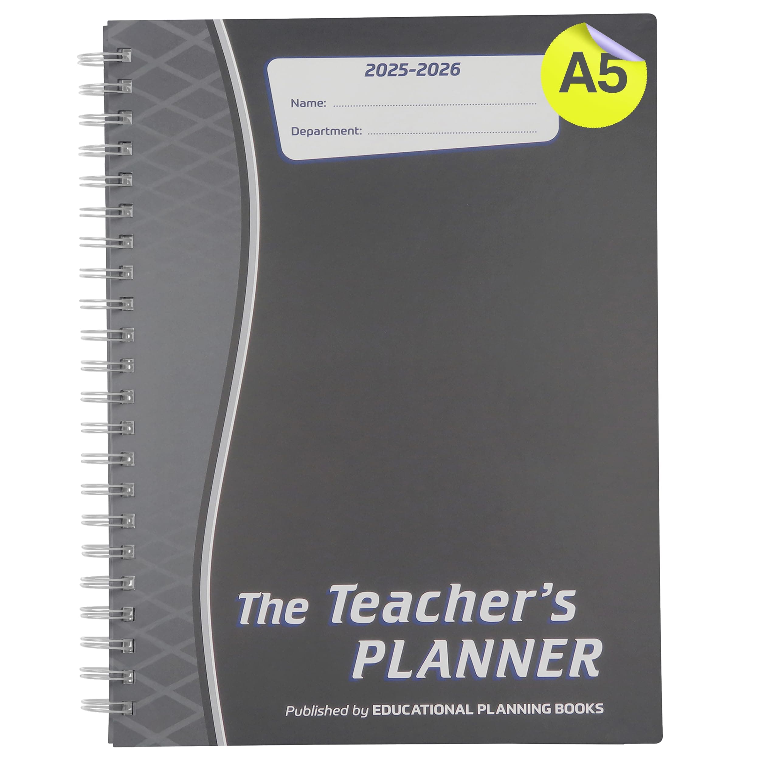 【先生手帳2025-26】A5・チャコール・6ピリオド(TP9-C)