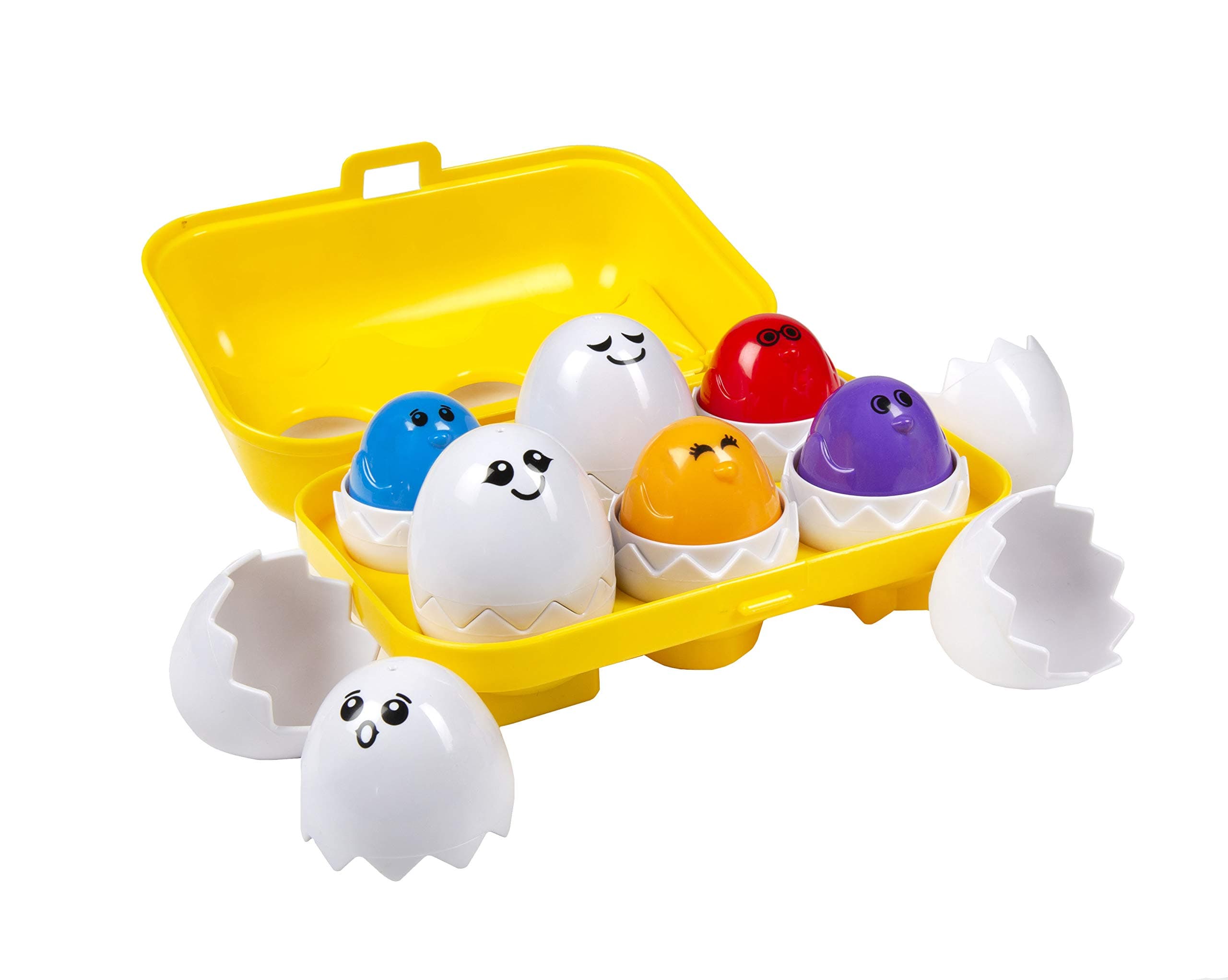Peek N Peep Eggs - Mentally Stimulating Sorting & Stacking Toy for Ages 1 and Up - A Fun Way to Build Hand-Eye Coordinaton!