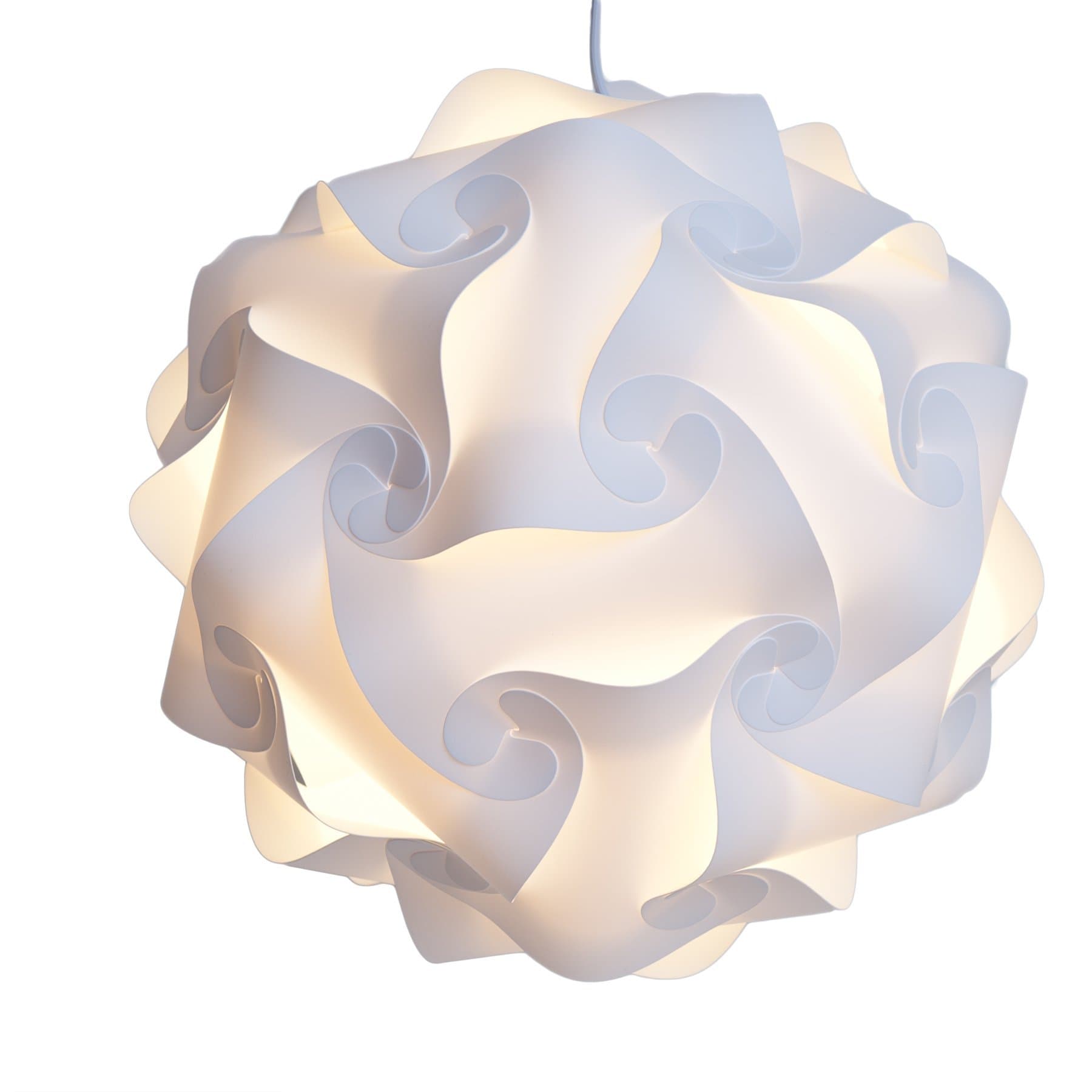 XL404-W Puzzle Lamp Shade Kit, Extra-large, White
