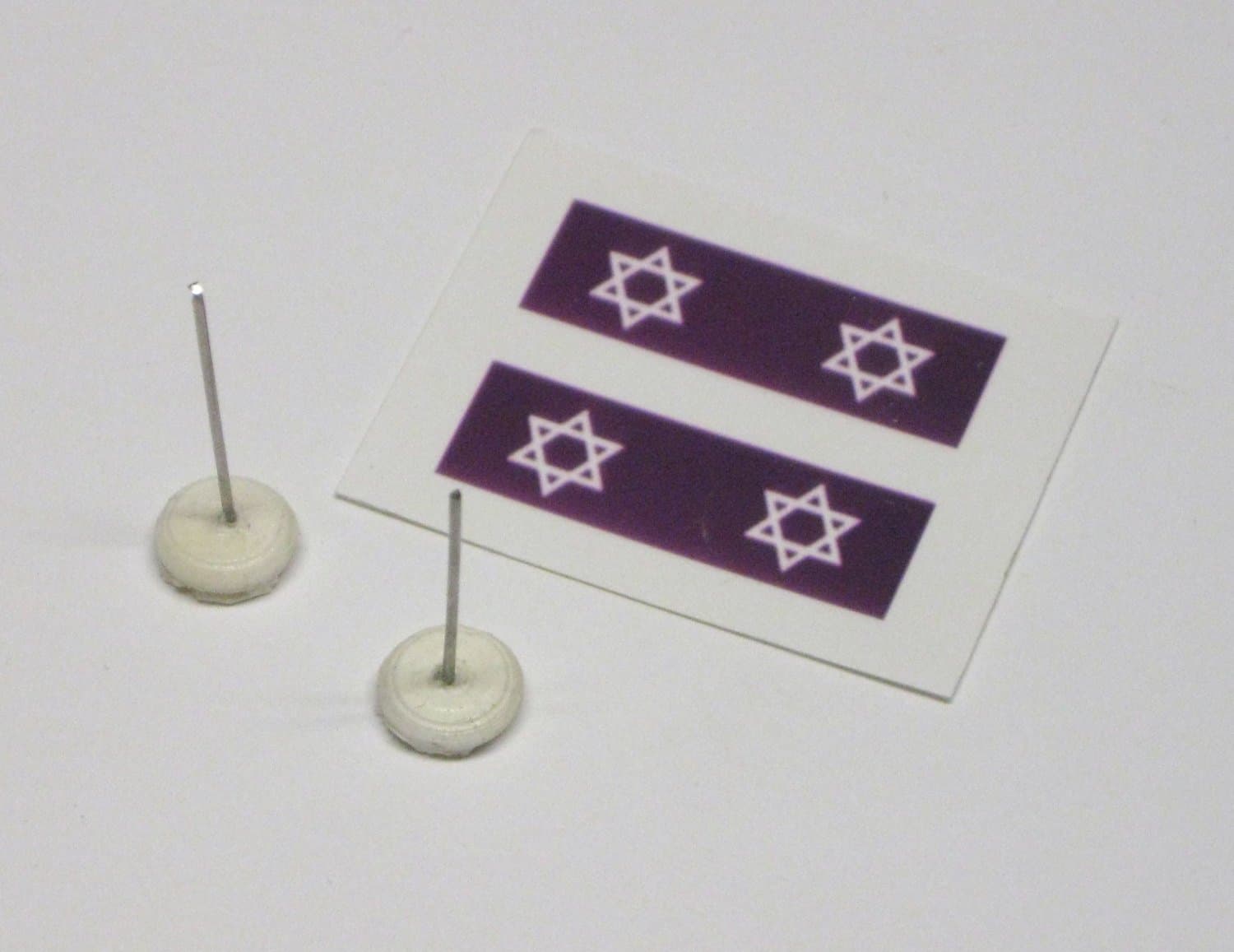 1:25 scale model hearse Jewish funeral flags