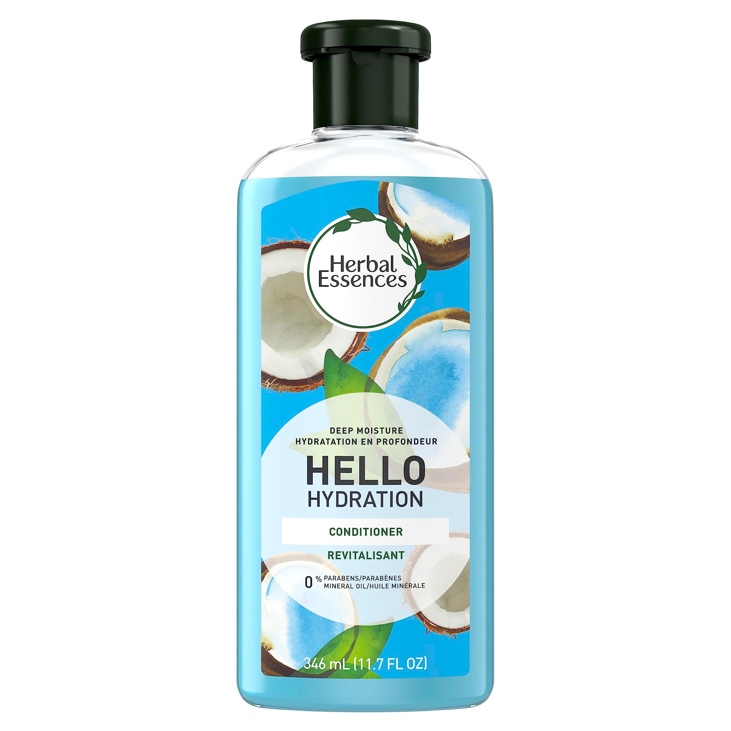 Hello Hydration Conditioner, Deep Moisture for Hair, 11.7 Fluid Ounces, Coconut Scent, Paraben Free, Dermatologist Tested, Cruelty Free