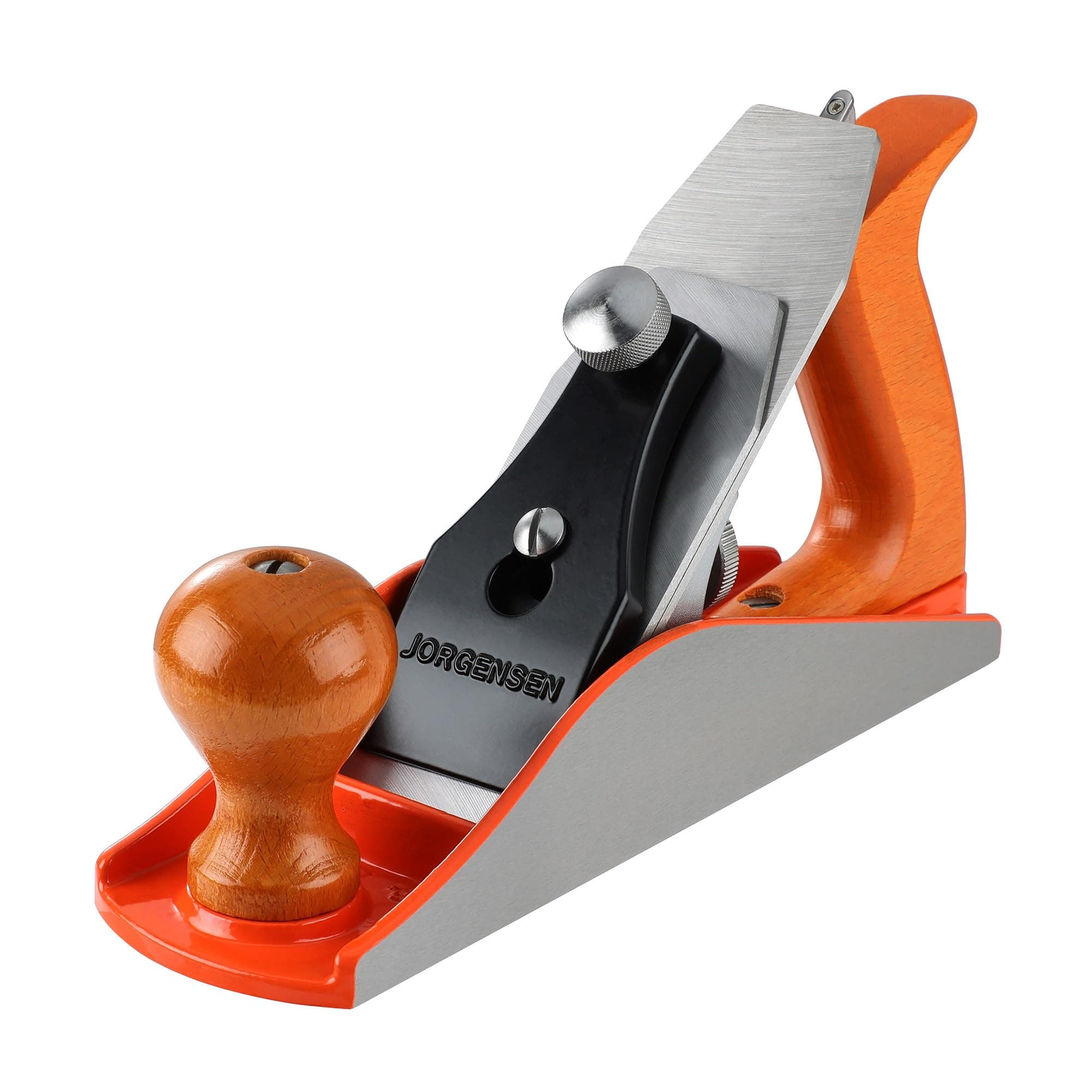 JORGENSEN NO.4 Wood Plane, 58 mm Blade Adjustable Bench Hand Plane Suitable for Carpenter Woodworking, Trimming, Surface Smoothing Wood Craft Tools