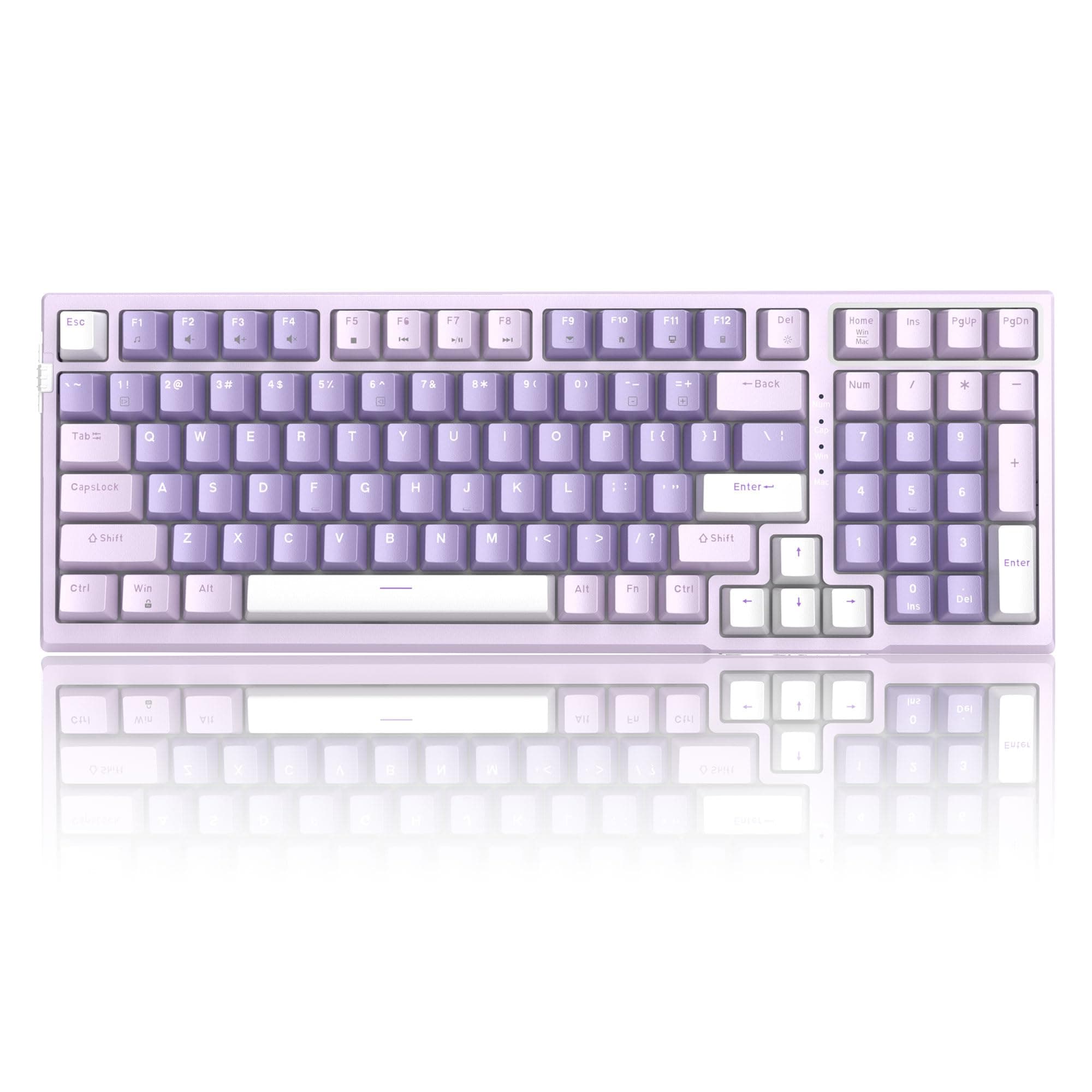 SKY98 Mechanical Gaming Keyboard, 96% Hot Swappable Cable Joint, Custom Creamy Keyboard with 5-Layer Sound Dampening, RGB Backlit, NKRO for Win/Mac
