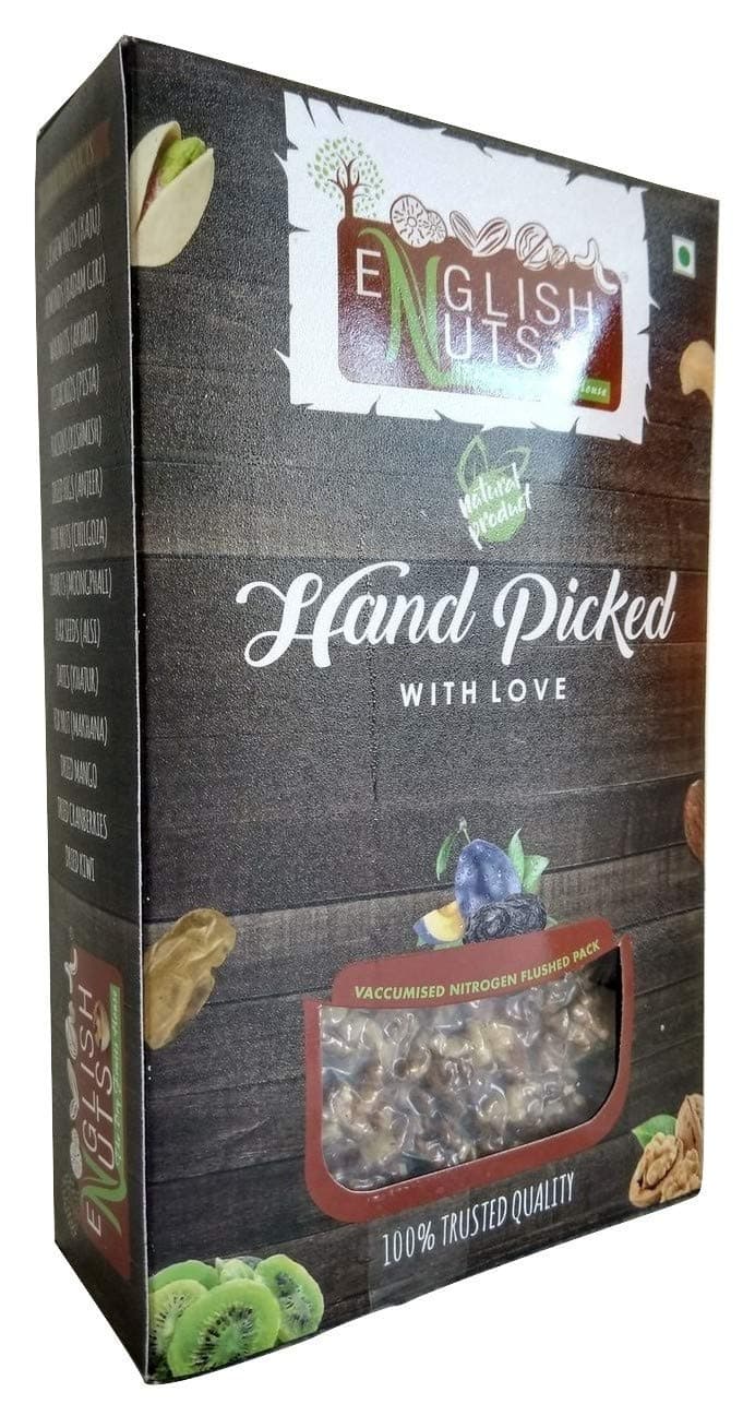 ENGLISH NUTS Walnuts Brown Kernels (Akhrot Giri) Without Shell - 1000 GMS (Pack of 4 X 250 GMS) Vaccum Pack