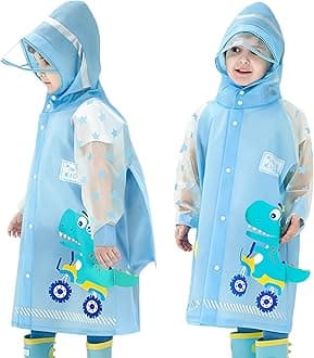 Kids Raincoats for Girls Boys Waterproof Rain Jacket Toddler Rain Wear Children Rain Poncho S-4XL Size 1-14 Years