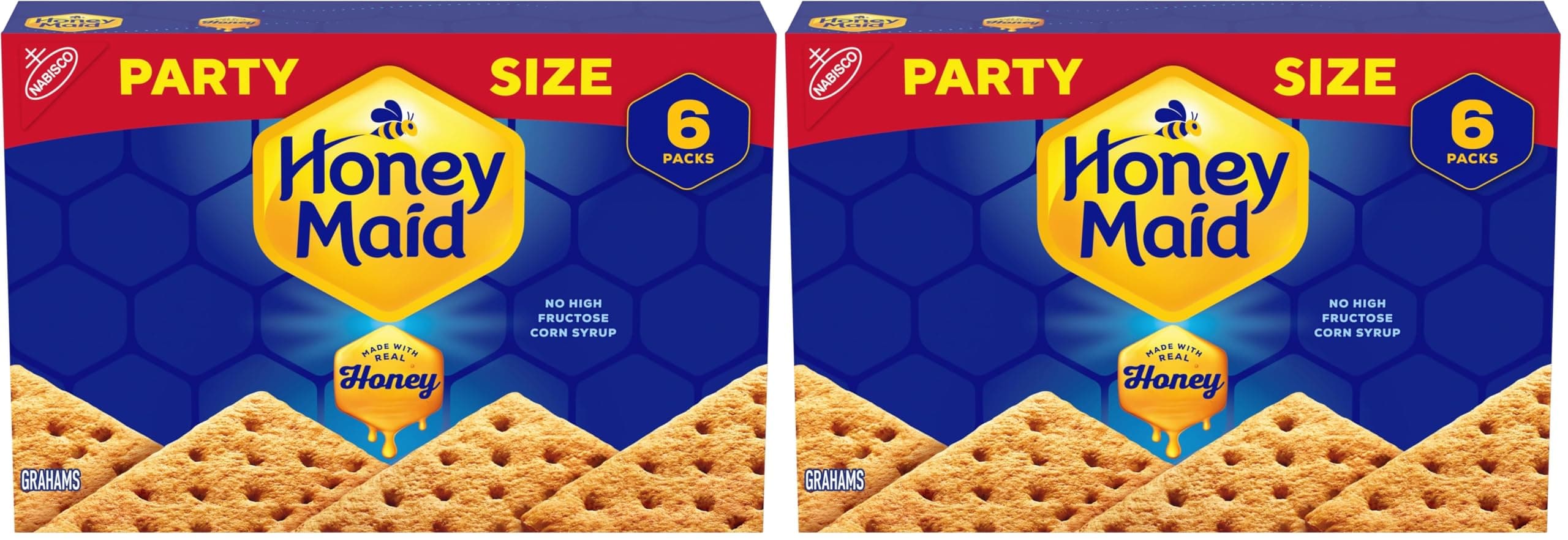 Graham Crackers, Party Size, 28.8 oz Box (Pack of 2)