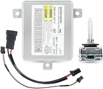 RANSOTO 8K0941597B Xenon Headlight Ballast Control Unit Module with Igniter and D3S Bulb Compatible with Audi A3 A4 A5 A6 A7 A8 Q5 Q7 S4-S8 VW CC Eos Jetta Touareg Chrysler 300