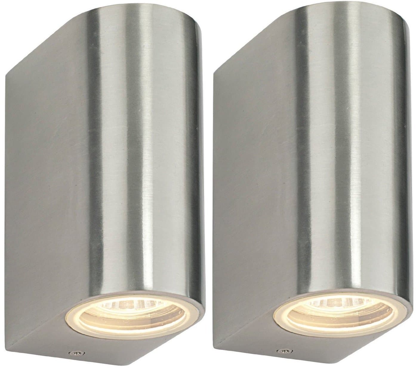 2 X Modern Double Outdoor Wall Light IP44 Up/Down Outdoor Wall Light ZLC023