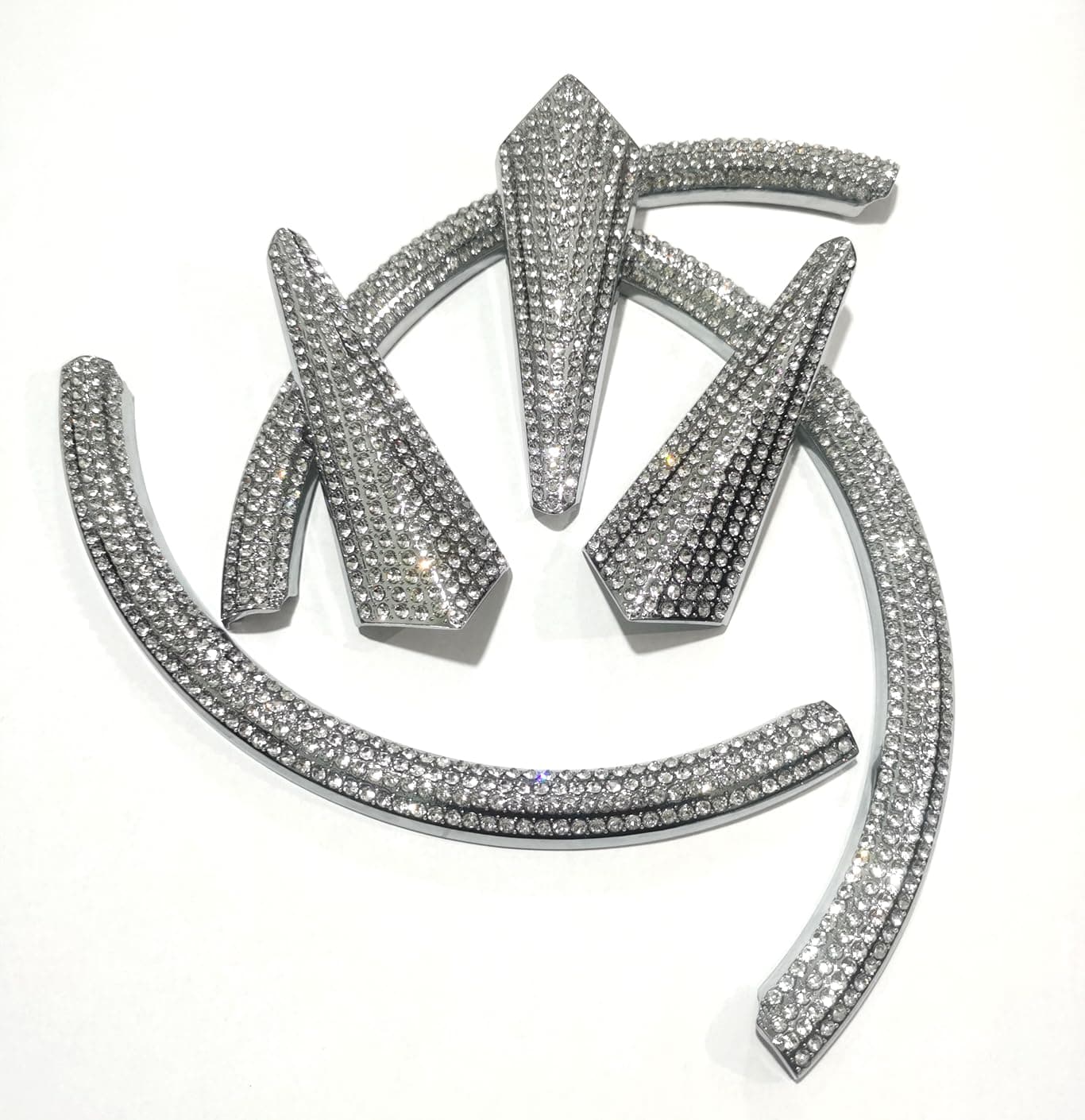 Front Emblem Bling Accessory Compatible with Mercedes Benz GLC GLE GLB GLS glc260 300 gle350 450 Coupe Series 2016-2026 Rhinestone Decal