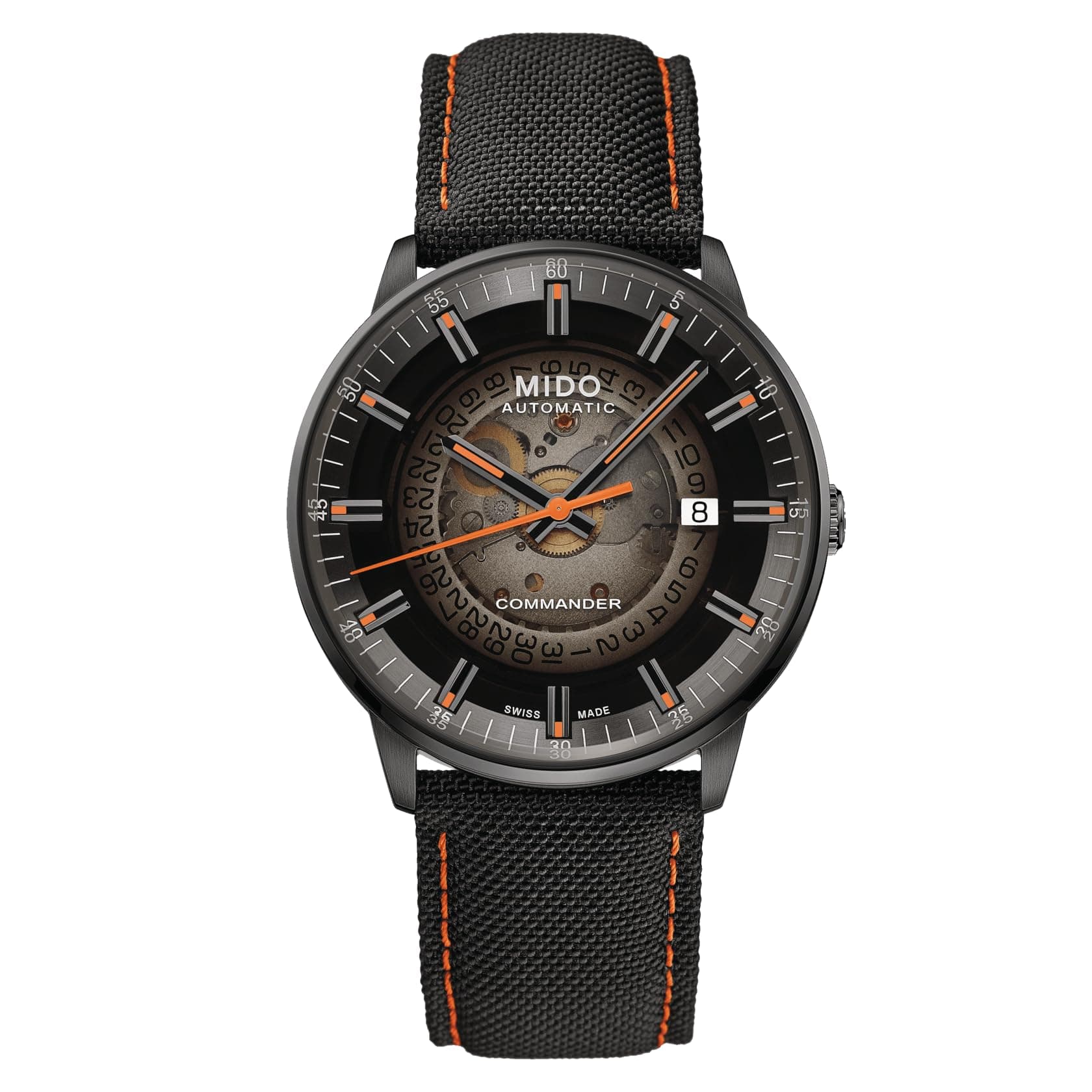 MIDO Commander Gradient - Swiss Automatic Watch for Men - See-Through Gradient Dial - 40mm Stainless Steel Case