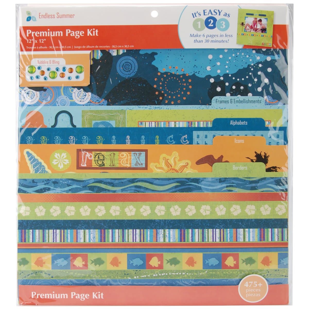 12 Inch x12 Inch Page Kit - Endless Summer