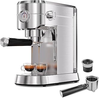 Gevi Espresso Maker 20 Bar with Capsules Portafilter