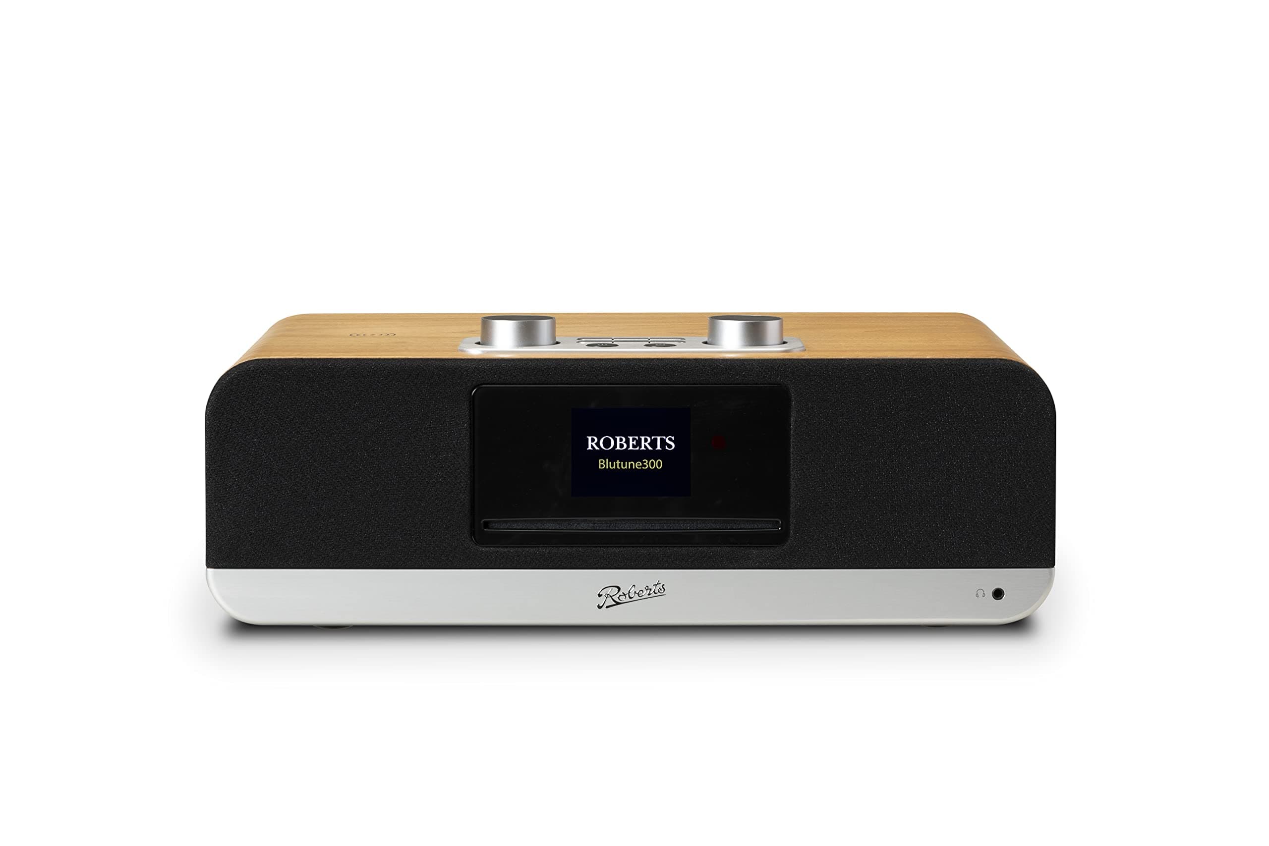 Roberts RadioBLUTONE 300 All-in-One Music System - CD, Bluetooth, USB, FM/DAB/DAB+, Cherry Wood