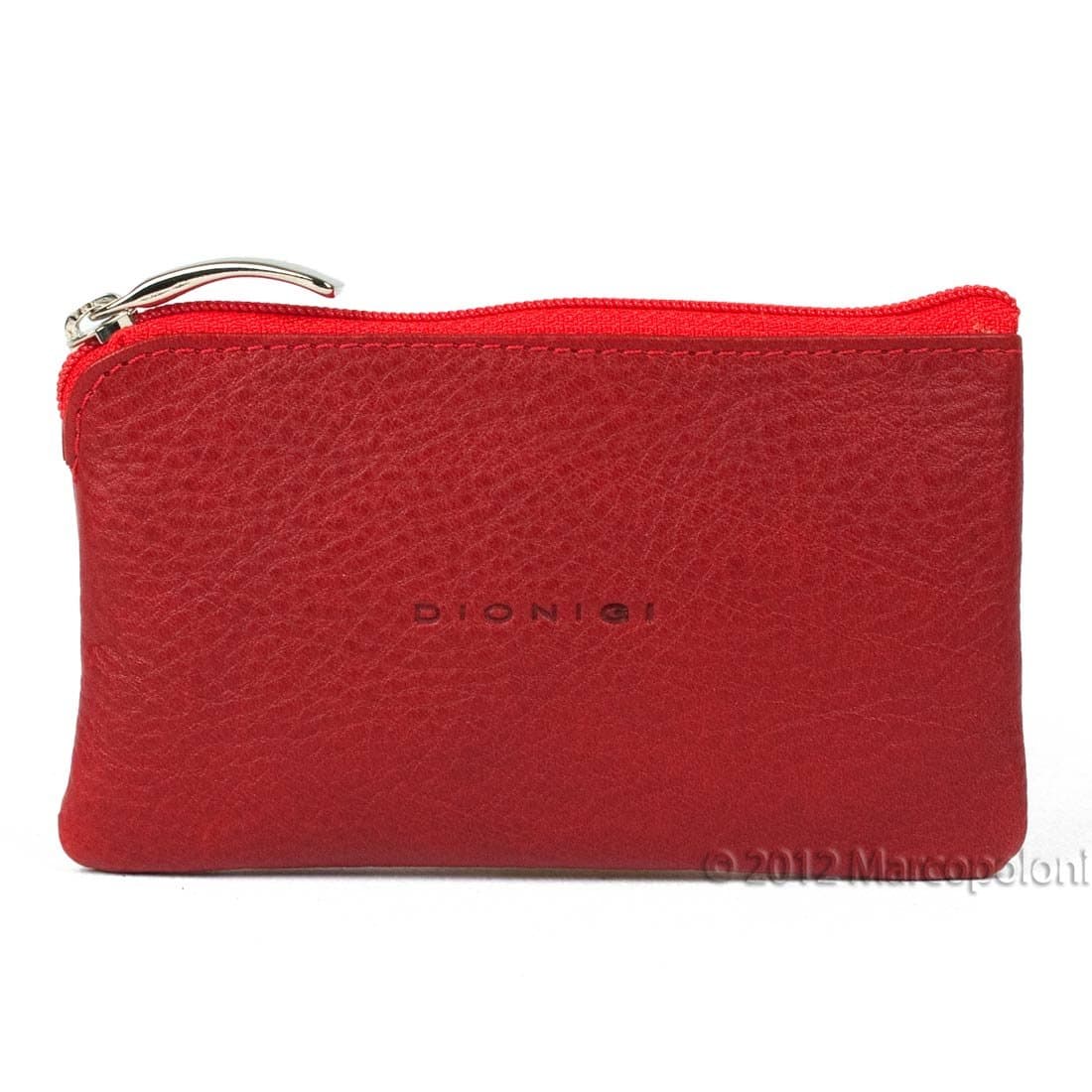 ANELLO - Zippered Italian Leather Key Case (Red)
