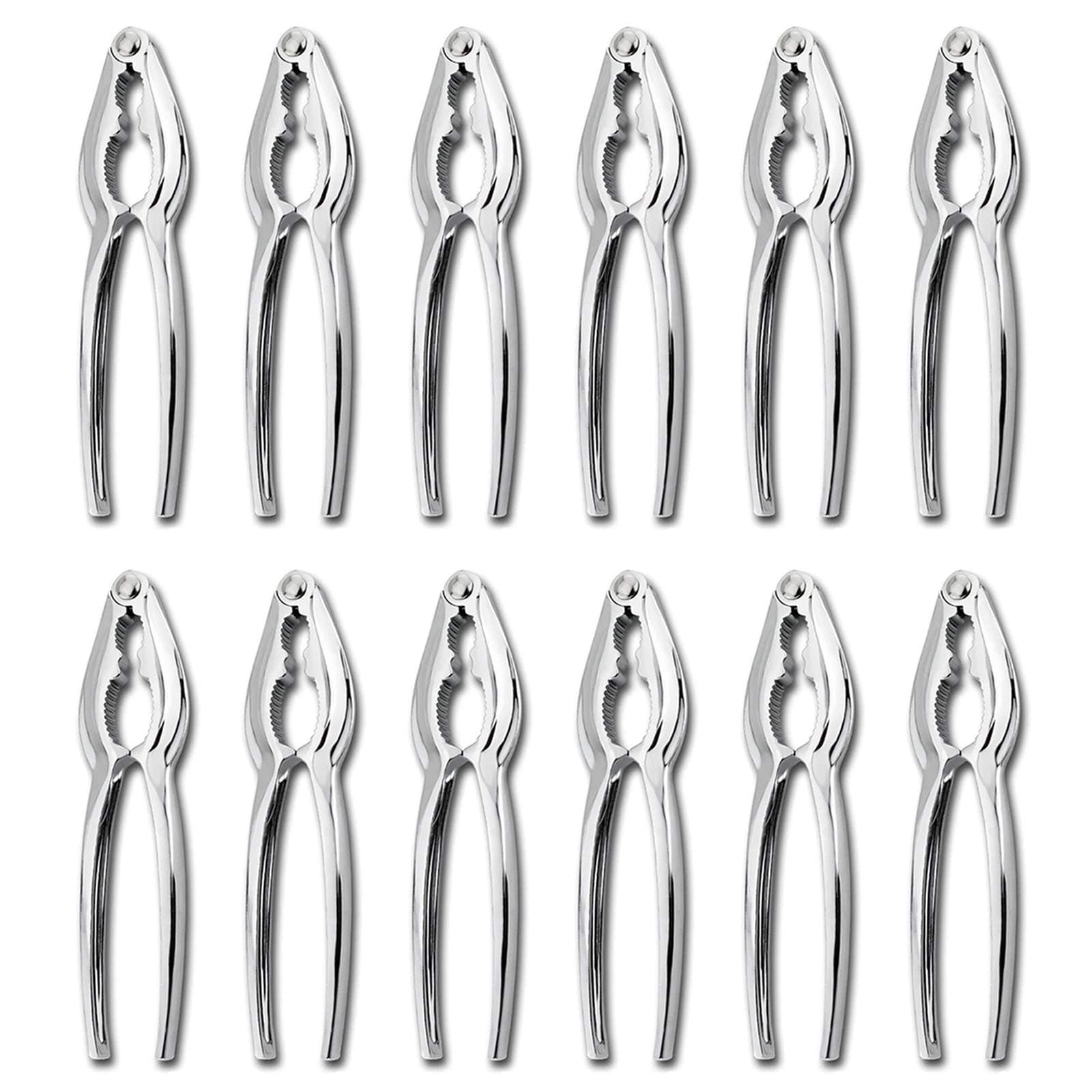 12 Pcs Crab Crackers and Tools, Crab Crackers Sets, Lobster Crackers, Heavy Duty Seafood Cracker Tools, Nut Cracker Set