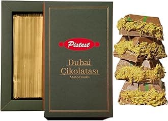 Dubai Chocolate Bar | 7 oz / 200g | Rich Milk Kunafa Pistachio Butter Chocolate – Gourmet Sweet Treat – Premium Candy Gift Box – Perfect for Birthdays, Holidays, Special Occasions