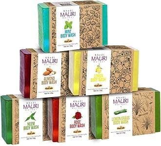 Assorted Ayurvedic Soaps Combo For Glowing Skin, 125 Gm (Pack Of 6)
