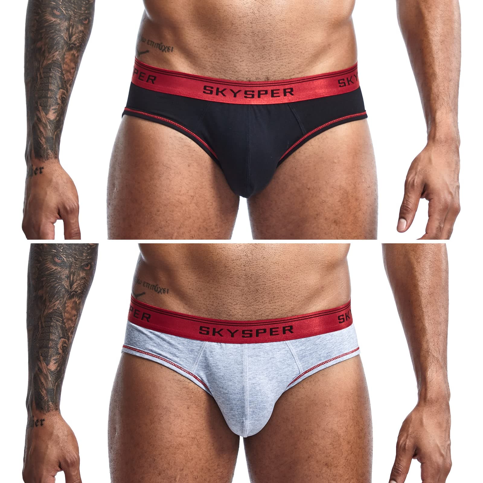 Men's Jockstrap Breathable Mesh Jock Strap Male Underwear, Athletic Supporters for Men (SG01-Black/Grey-2pcs, Small)