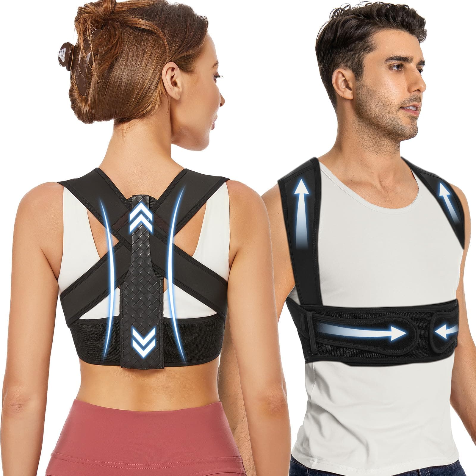 Posture Corrector for Women, Back Brace Posture Corrector Neck Hump, Back Support for Men and Women - Upper Back Pain Relief, Improve Posture, Correct Hunchback, Slouching, Kyphosis(XL)
