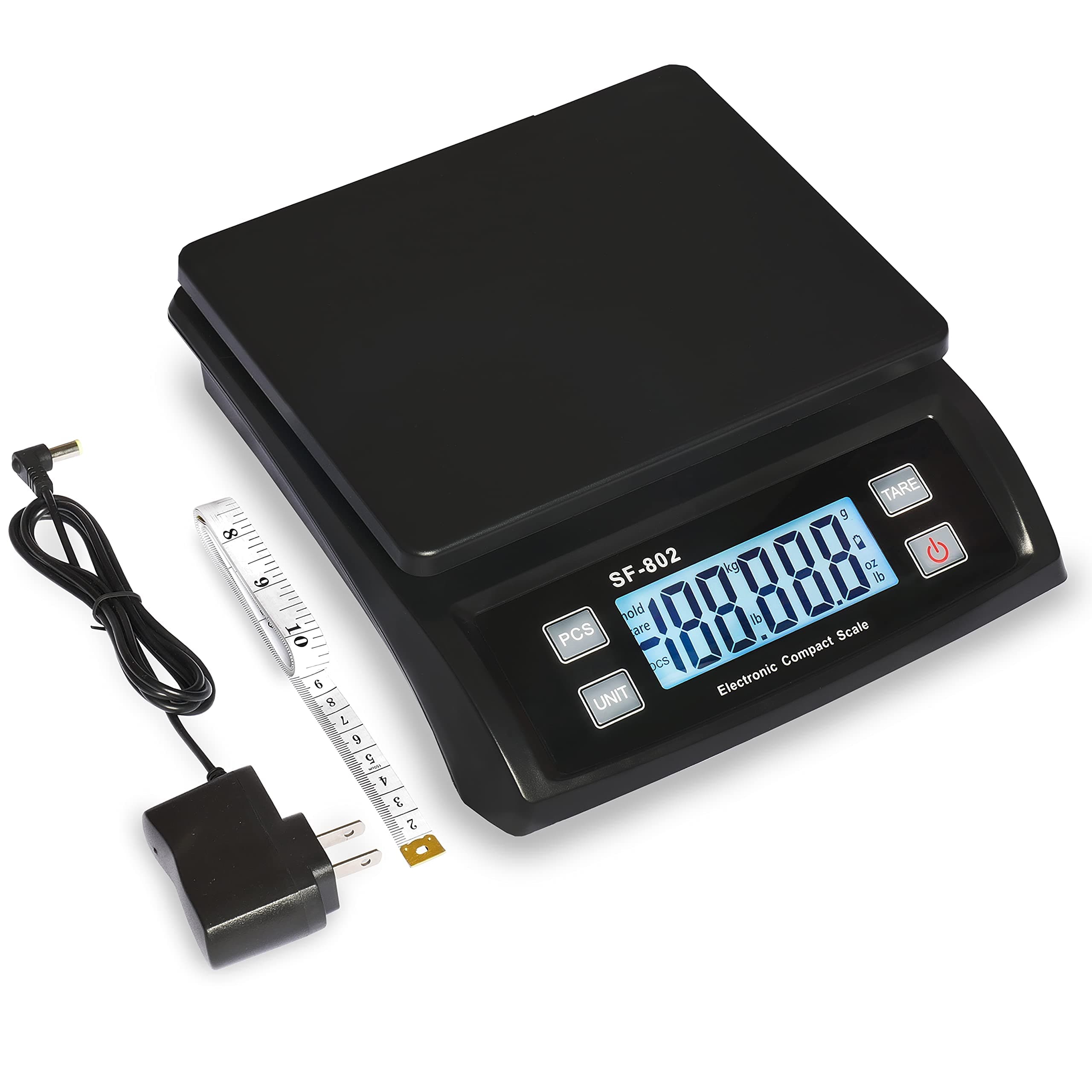MOCCO Shipping Scale 66lb / 0.1oz High Precision Digital Postal Scale, Postage Scale with Hold/Tare Function, LCD Display for Small Business, Post Office, AC Adapter Included