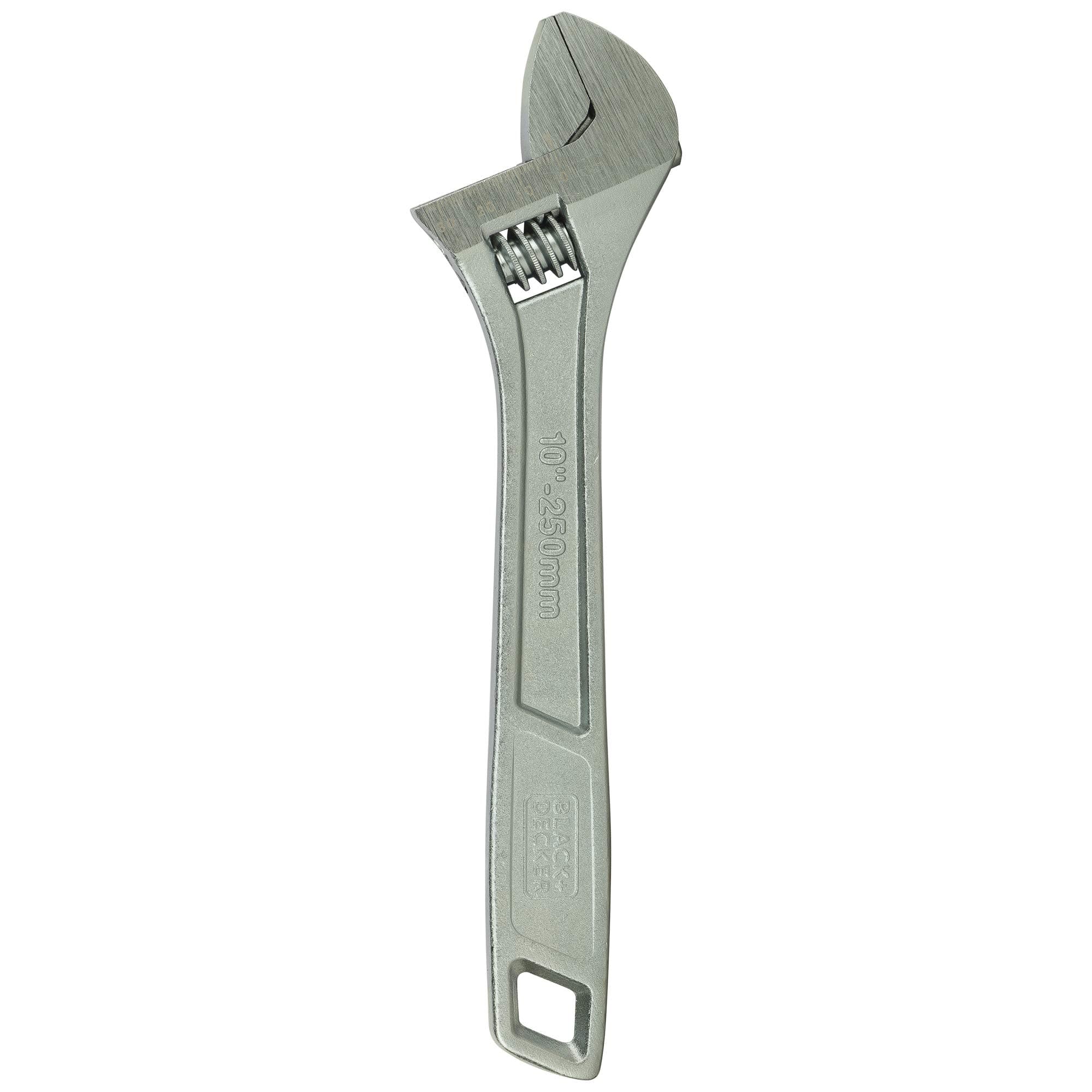 250Mm Steel Adjustable Wrench, Silver - Bdht81592,
