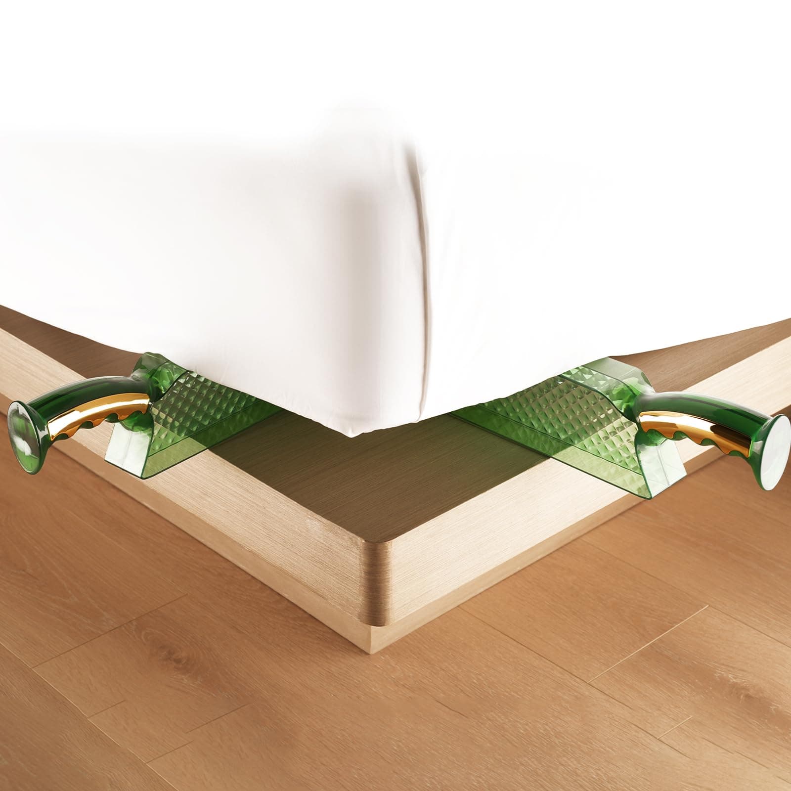 Mattress Lifter Wedge and Bed Maker Tool for Changing Sheets - Easy Lifter Mattress Riser for Bed Making - Helps Lift The Mattress and Hold The Mattress Alleviating Back Pain (2 Pieces)