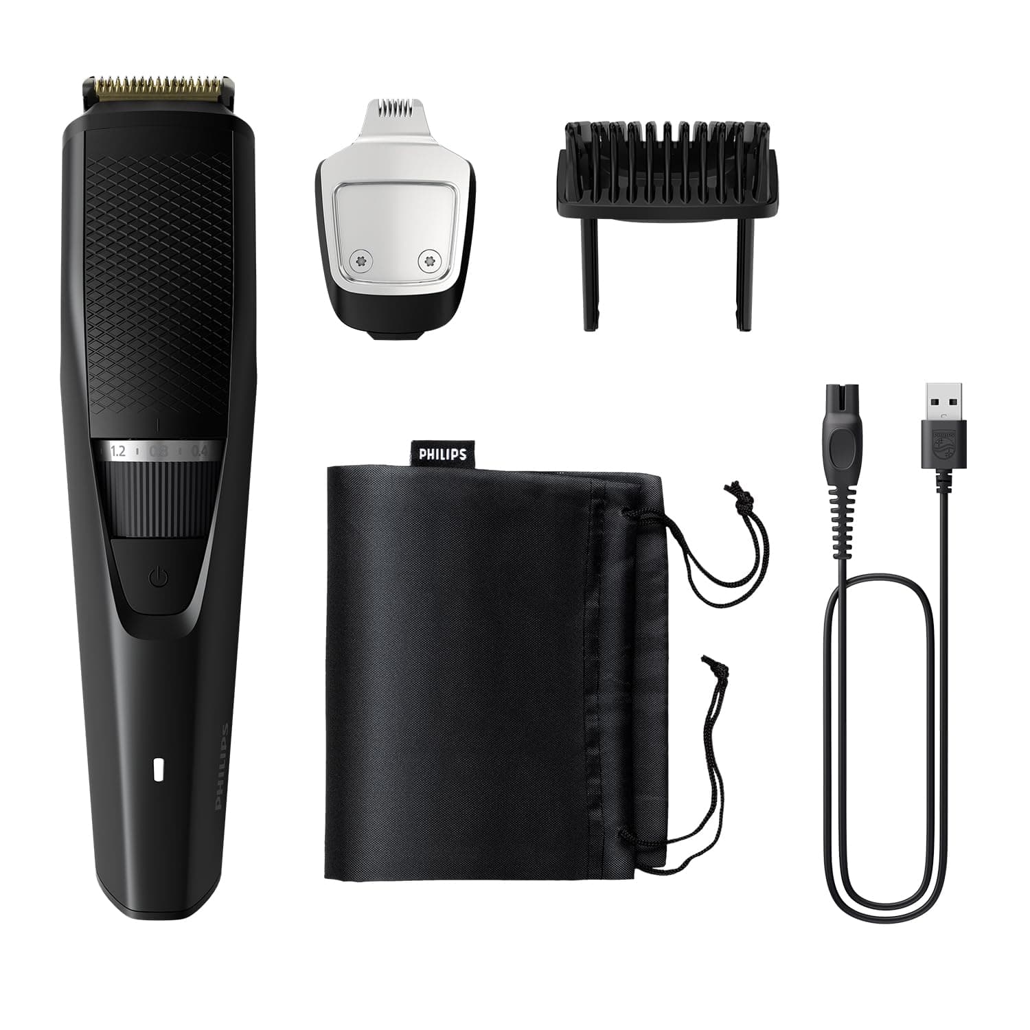 Pro Beard Trimmer and Styler for Men| Titanium Blades| 2.5x Higher Precision| Beard Sense Tech|5 Mins Quick Charge| 20 Length Settings| 6X Longer Battery Life| New Model - BT3441/30