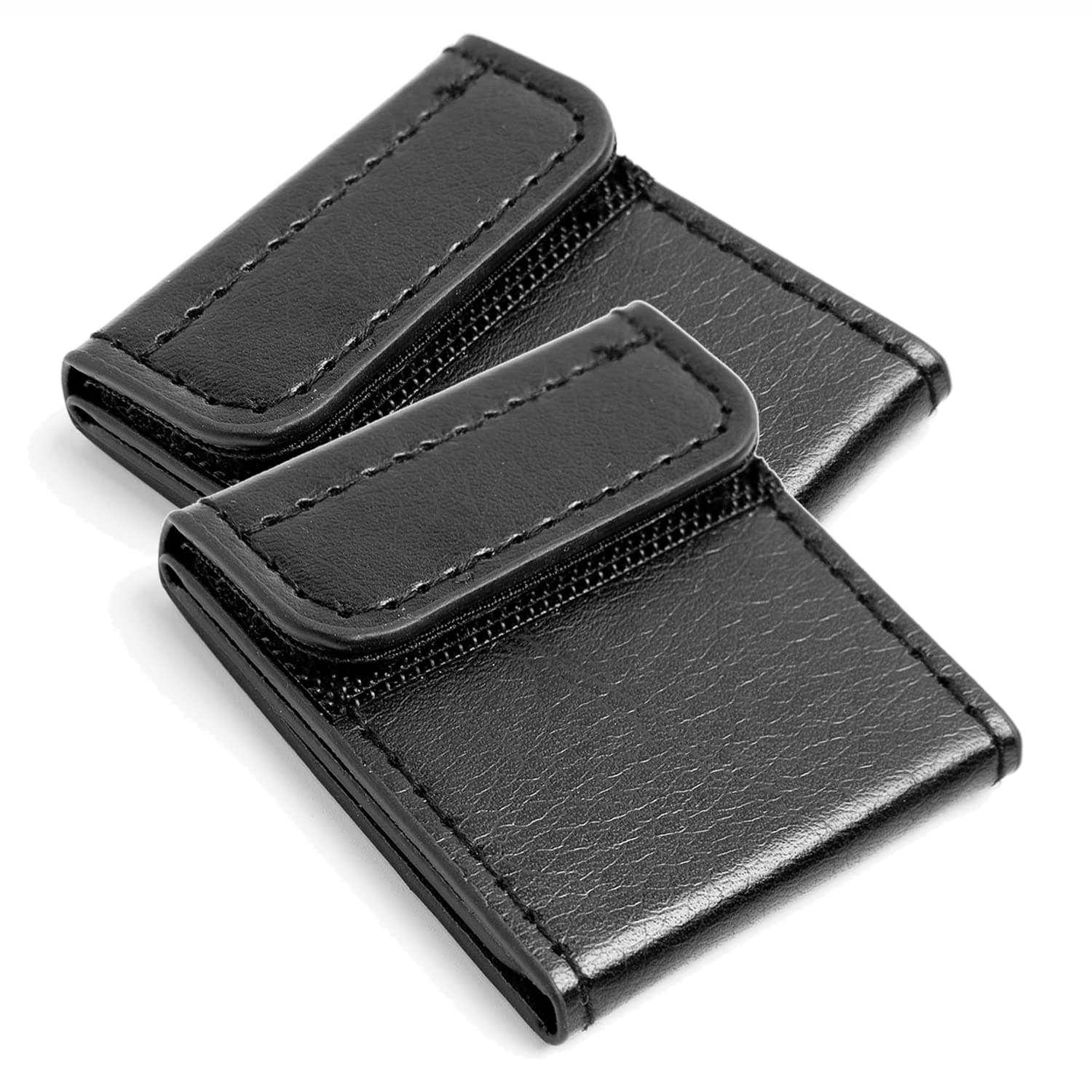 ANDTOBO Universal Velcro Comfort Auto Adjuster Positioner Locking Clip Protector ​for Adults Kids Children -2 Pack (Black)