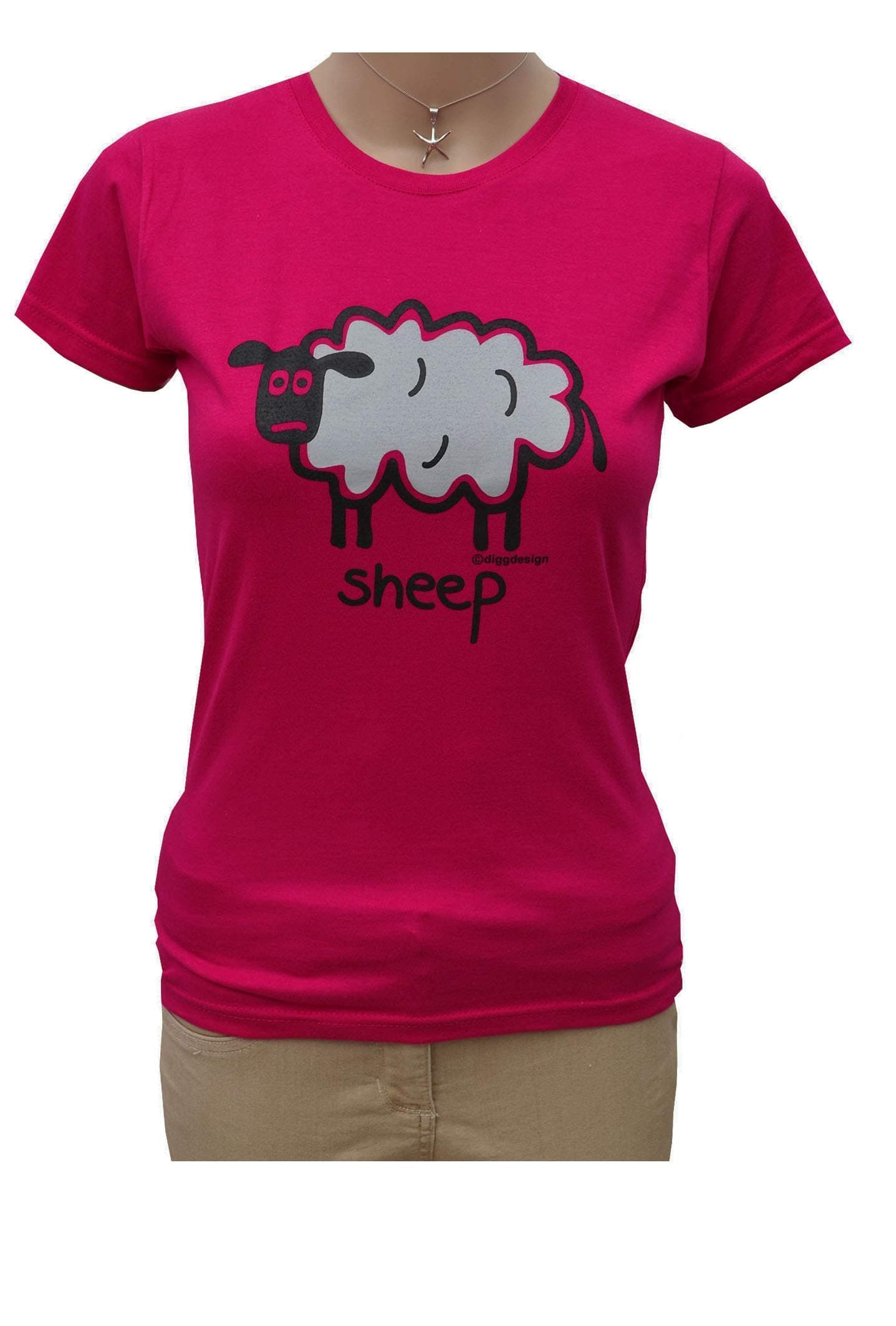Aqua blue SHEEP fitted T.shirt. Various sizes
