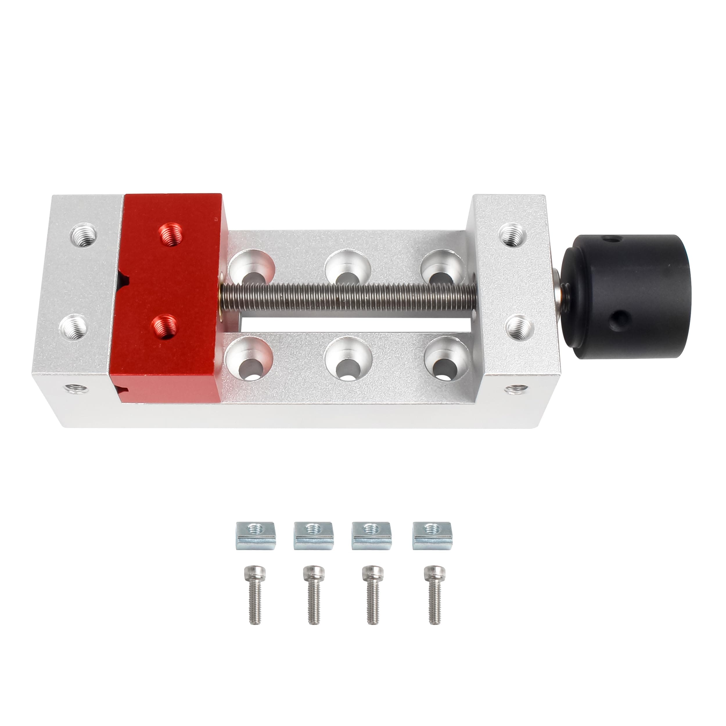 RATTMMOTOR High-Precision DIY Engraving Machine Mold Mini Right Angle Vise Clamp Working Range 50mm for DIY Mini CNC Router Milling Engraving Machine