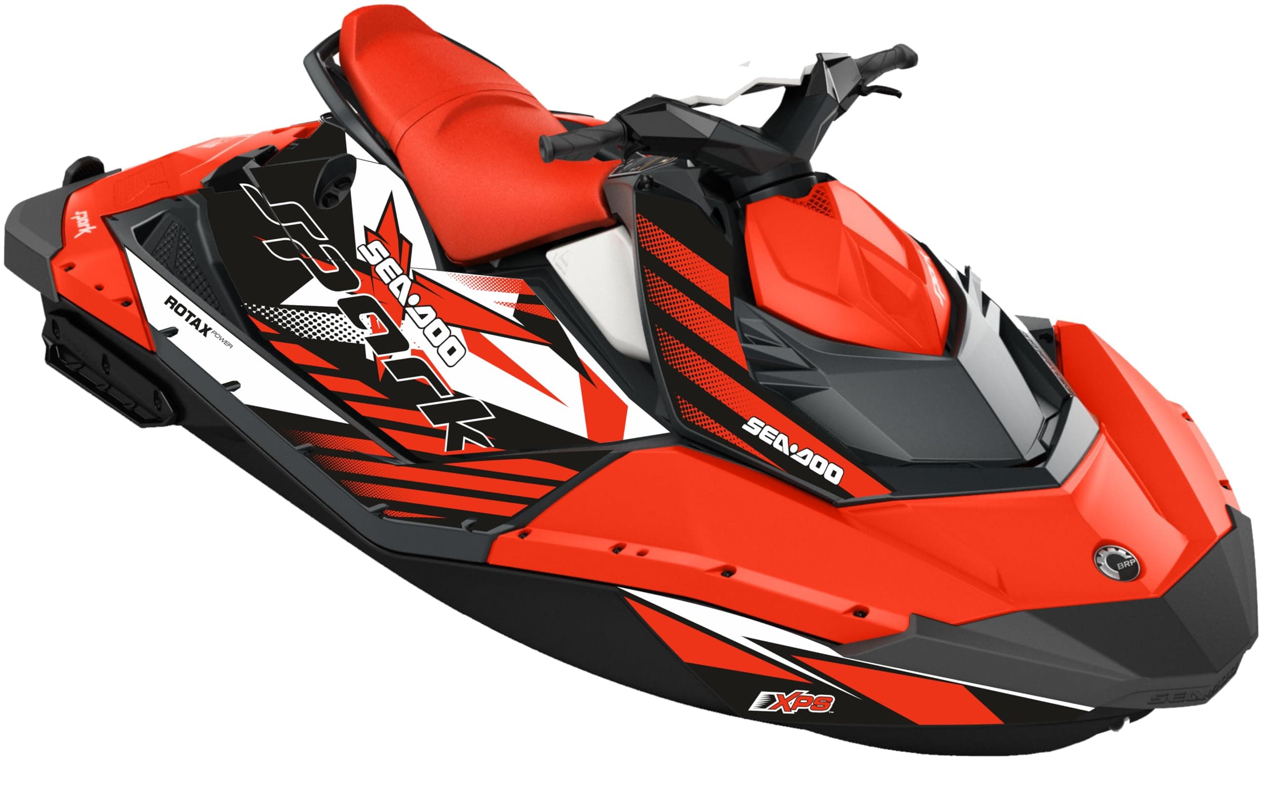 Fit for SeaDoo Spark 2UP 3UP Vinyl Sticker Decal Graphics Set – Jetski (2014-2019), Bubble-Free Technology, Protective Laminate, UV Resistant Decals (Red 2)