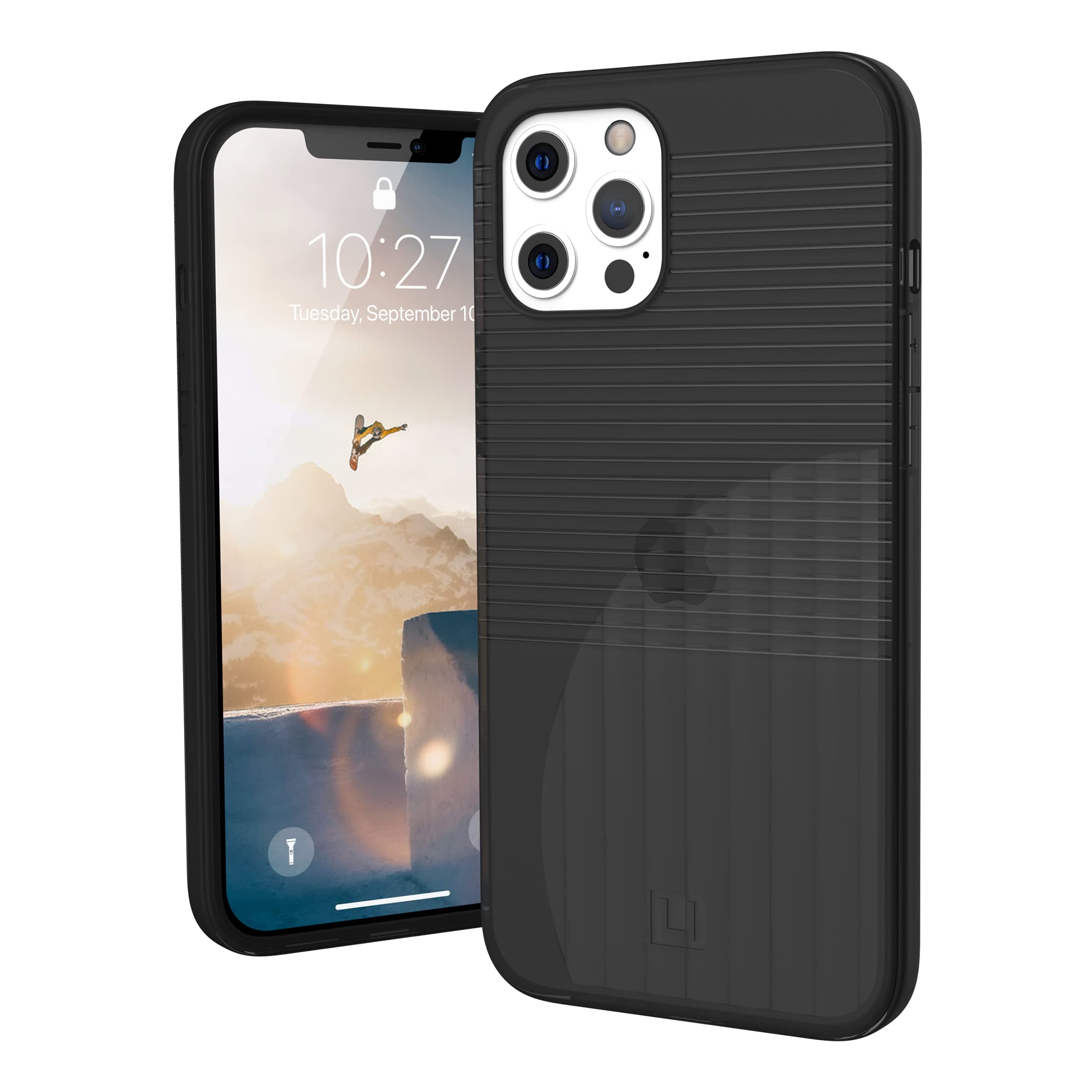 URBAN ARMOR GEAR [U] by UAG Designed for iPhone 12 Pro Max Case [6.7-inch Screen] Case Aurora Rugged Lightweight Slim Stylish Shockproof Translucent Protective Phone Cover, Ash