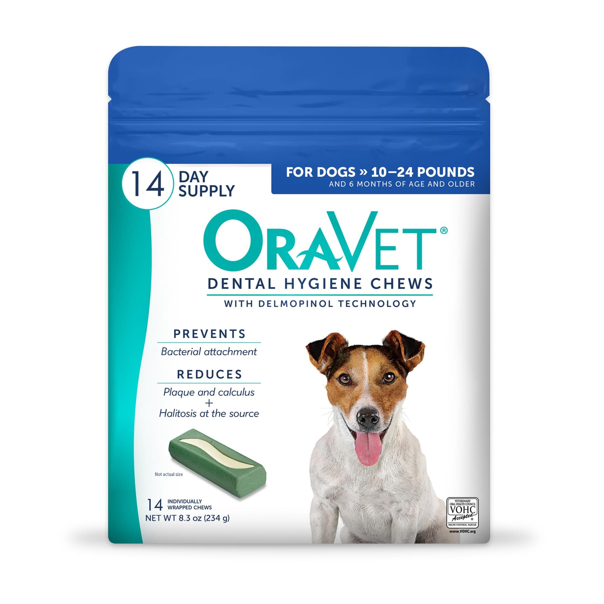 OravetDental Hygiene Chews for Dogs, 14 Count (Pack of 1)