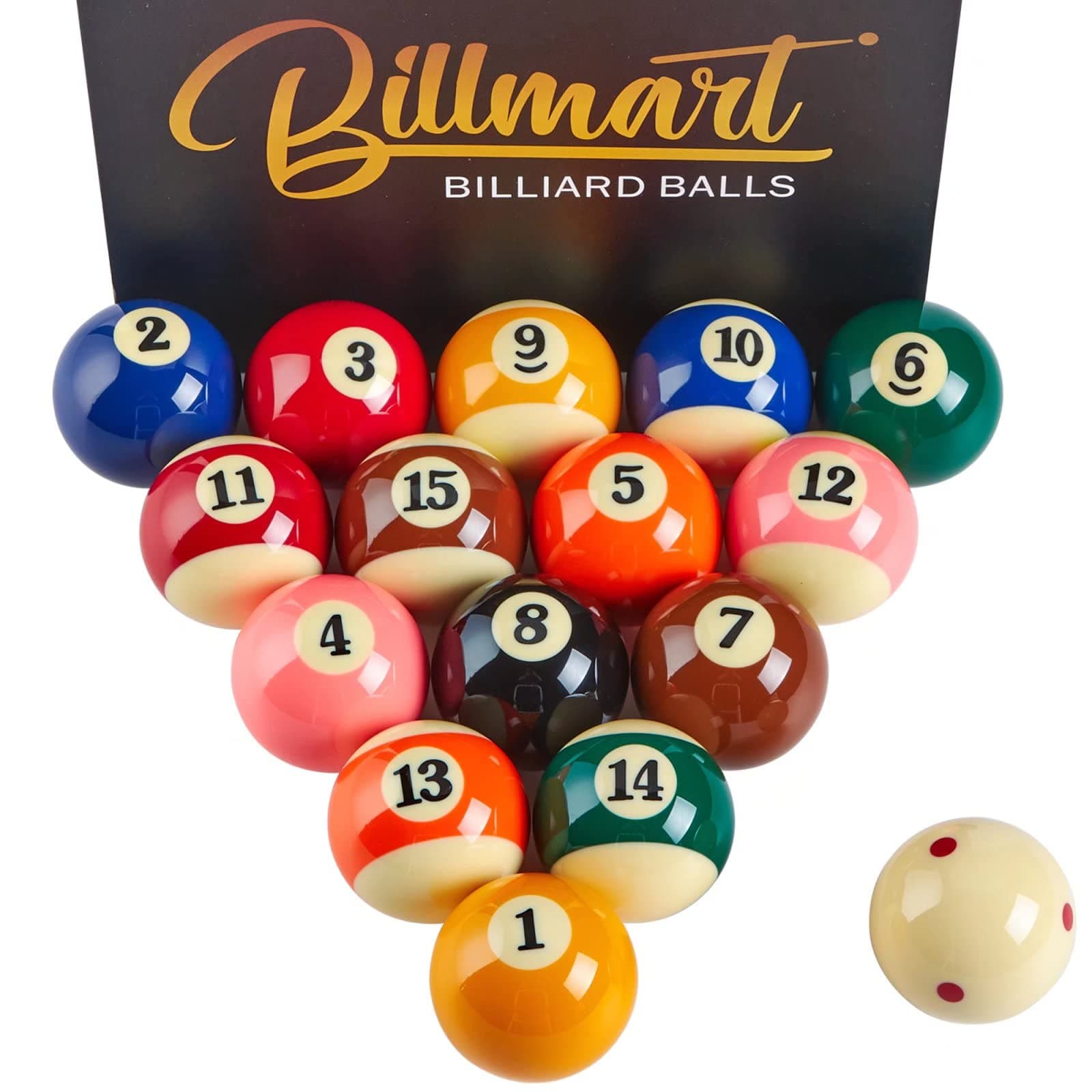 - Premium Billiard Balls Pool Table Accessories 2-1/4" Regulation Size 16 Pool Balls Billiard Set