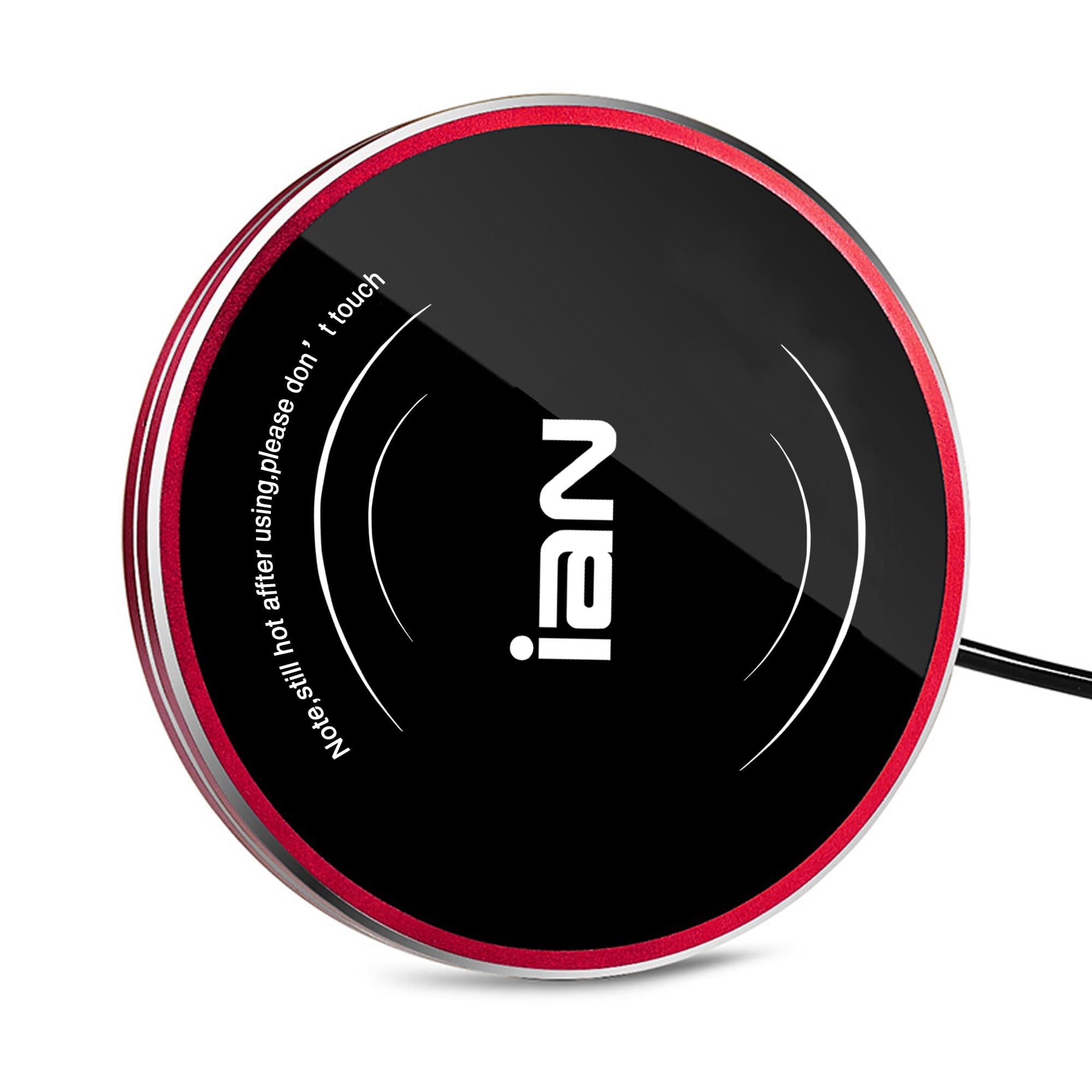 IAN Desktop Coffee Mug/Cup Warmer, Beverage Warmer for Office/Home Use (Red)