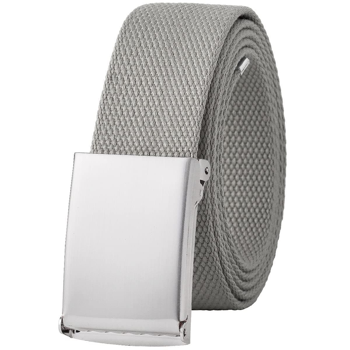 Canvas Web Belt Fully Adjustable Cut to Fit Golf Belt Flip Top Buckle