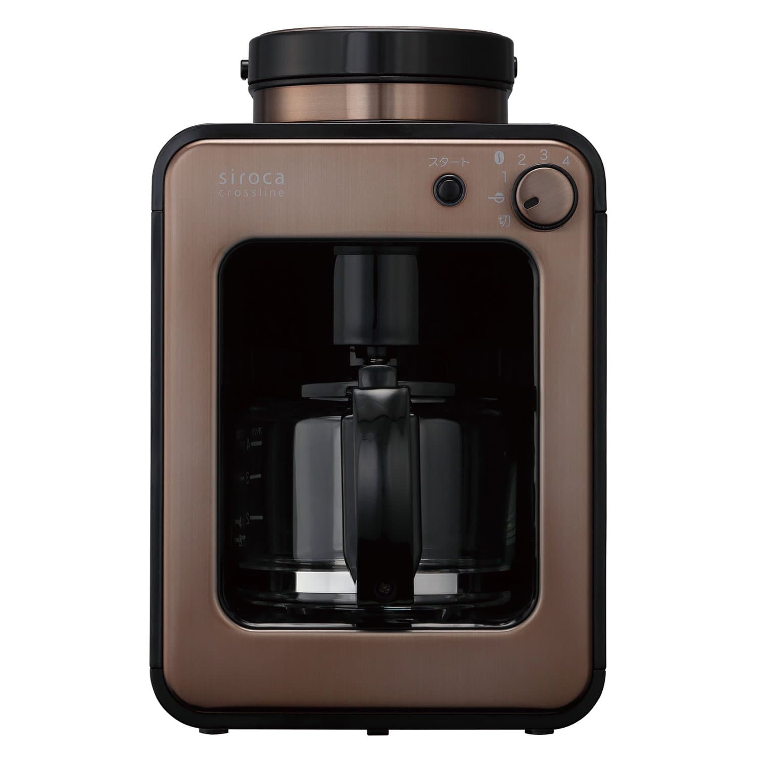 siroca"crossline" Full Automatic Coffee Maker SC-A121CB (Copper Brown)【Japan Domestic genuine products】 【Ships from JAPAN】
