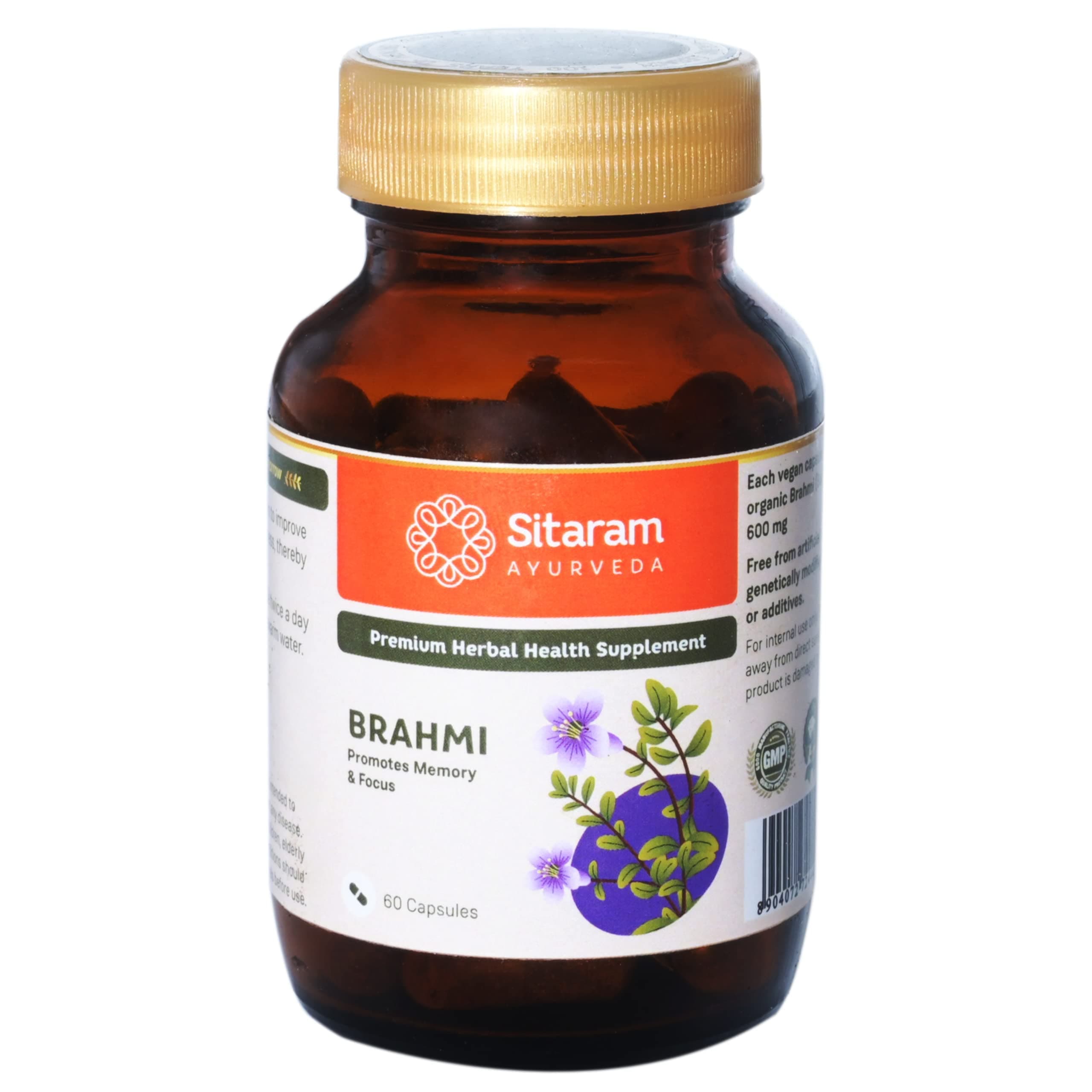 Sitaram Brahmi Capsule 60 Nos | Mind wellness | Improves Alertness