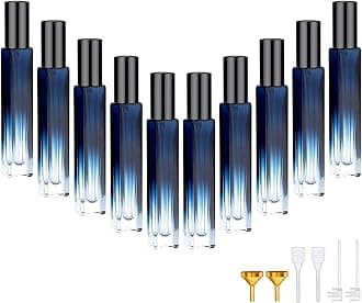 Segbeauty 10 Packs Perfume Bottles Empty, 10ml Refillable Portable Cologne Sprayer, 0.34oz Glass Spray Bottles for Dispensing Perfume, Mini Travel Size Perfume Atomizer Sample Container for Frangrance