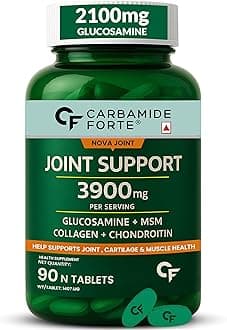– Carbamide Forte Glucosamine Chondroitin MSM - Joint Support Supplements | Joint Support, with Glucosamine Chondroitin, 3900mg Per Serving | MSM supplement for men & women – 90 Tablets
