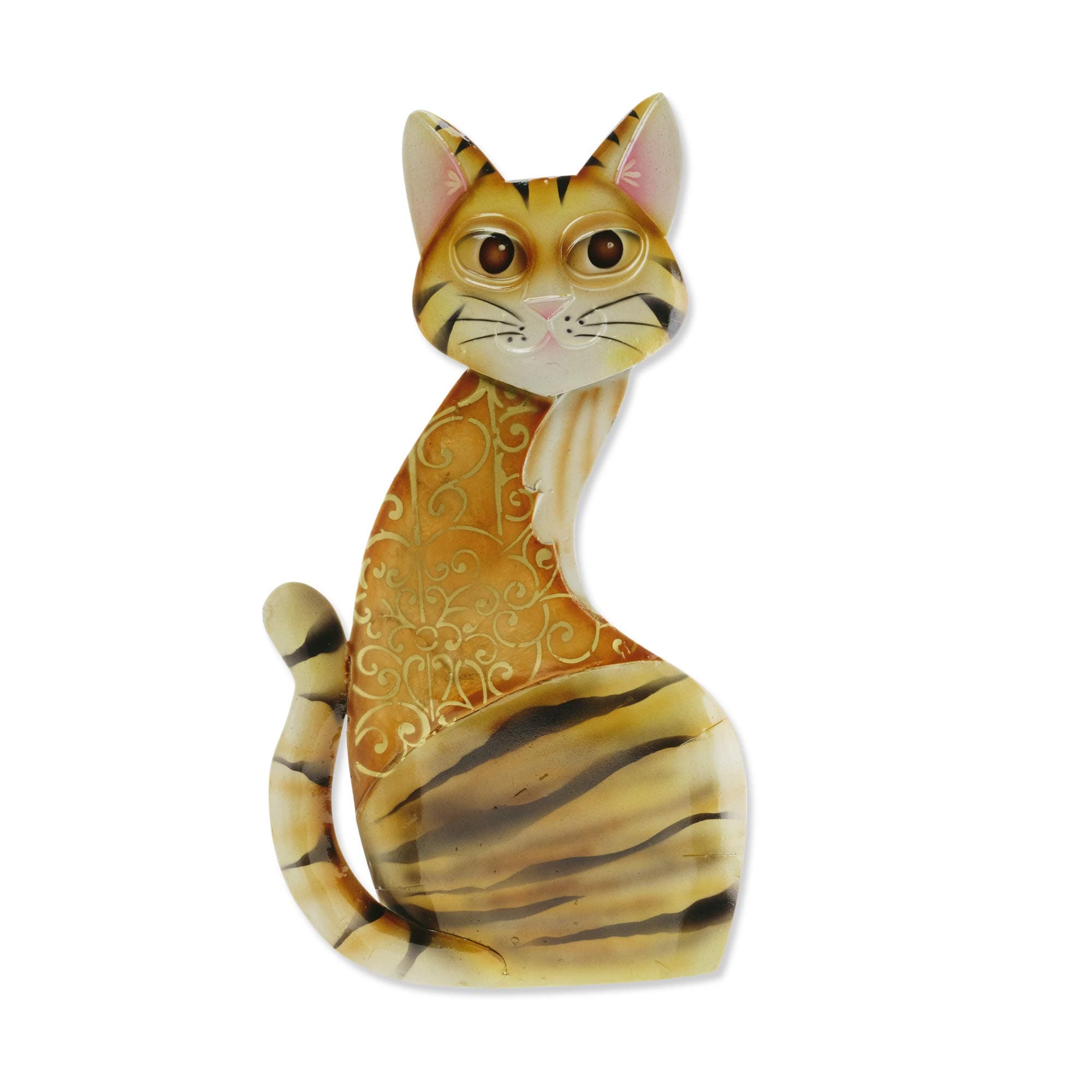 Eangee Home Design Cat Wall Decor Sitting Up 9 Inches Length x 1 Inch Width x 15 Inches Height (m7035)