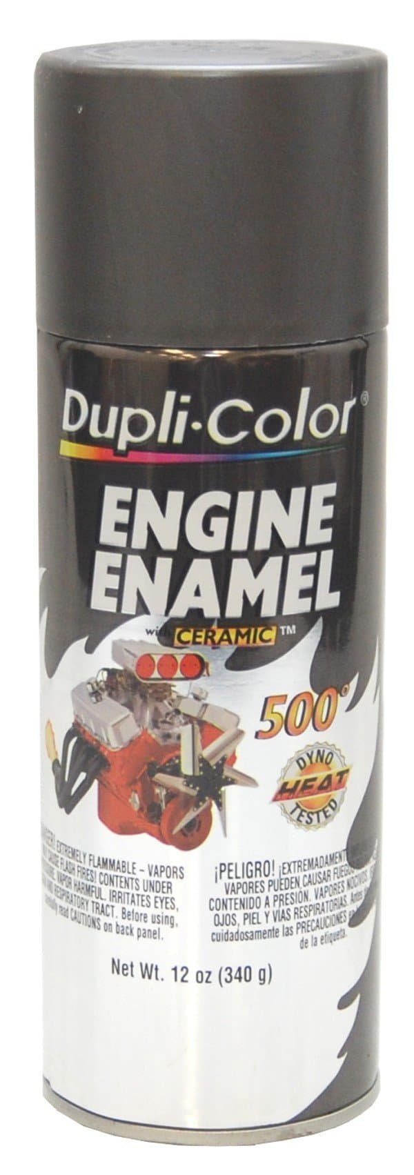 Dupli-Color DE1651 Engine Enamel Spray Paint with Ceramic - Cast Coat Iron - 12 oz Aerosol Can
