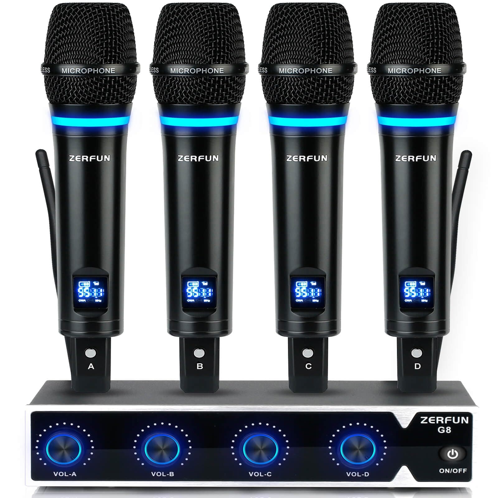 ZERFUN G8 Rechargeable Wireless Microphone System