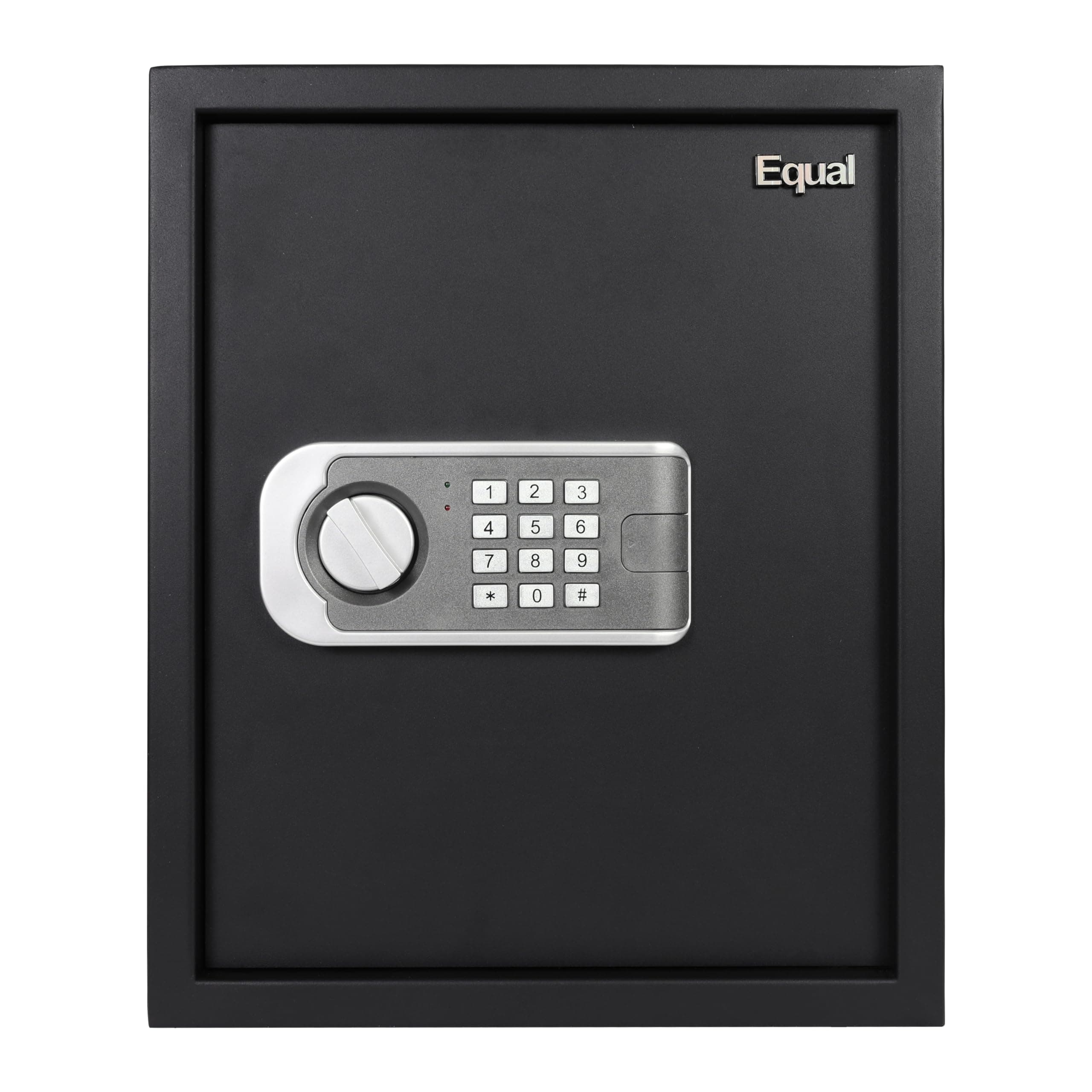 Equal 48L SecureLitePro Safe Locker for Home | Economic Electronic Safe Locker with Programmable Pincode Access and Mechanical Emergency Key | 3 Years Limited Warranty | 48 Liter - Matte Black