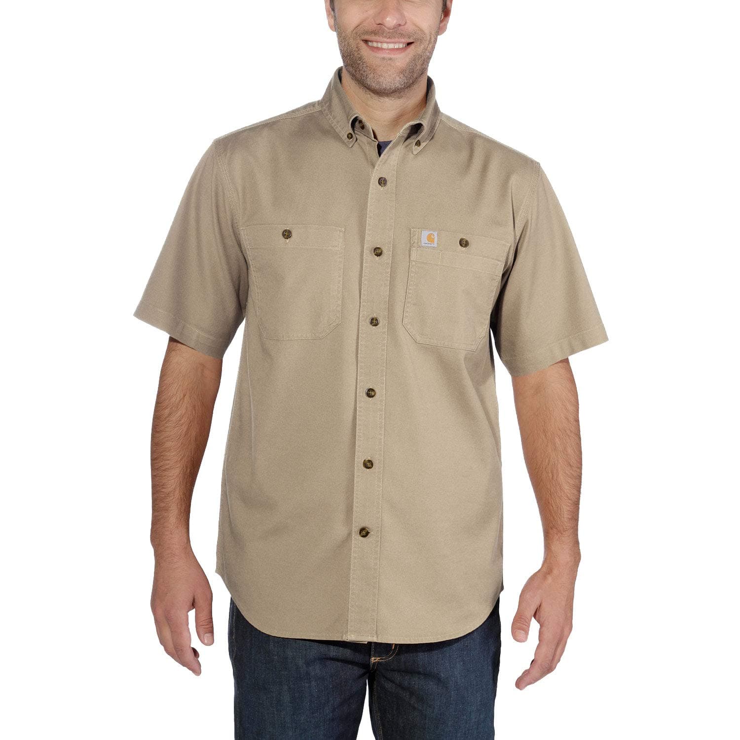 Men's Rugged Flex® Rigby Short-Sleeve Work Shirt Work Utility Button Down Shirt