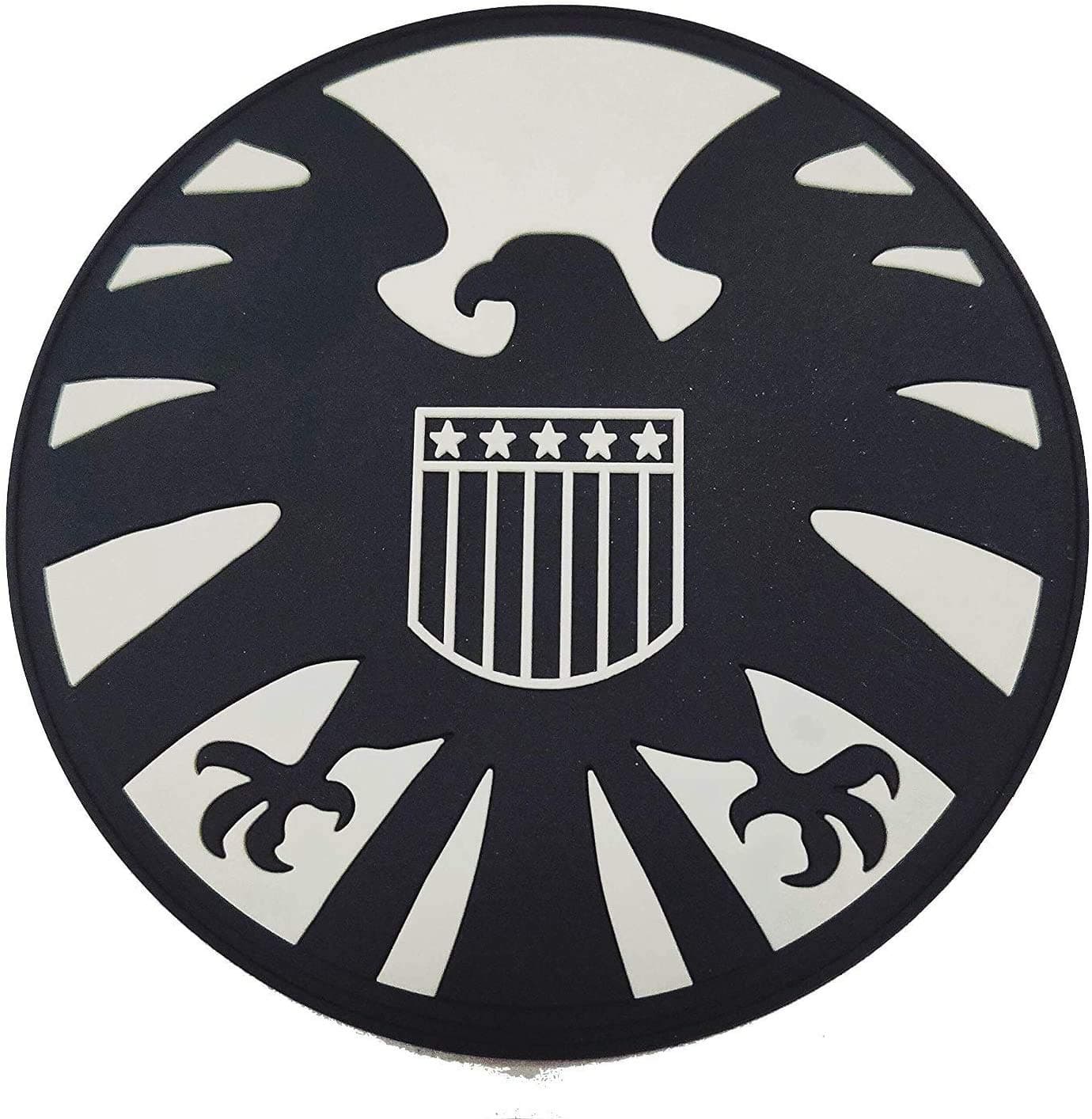 Avengers S.H.I.E.L.D Iron Man 2 Black Widow Shield 3D PVC Sew on Patch (85mm)